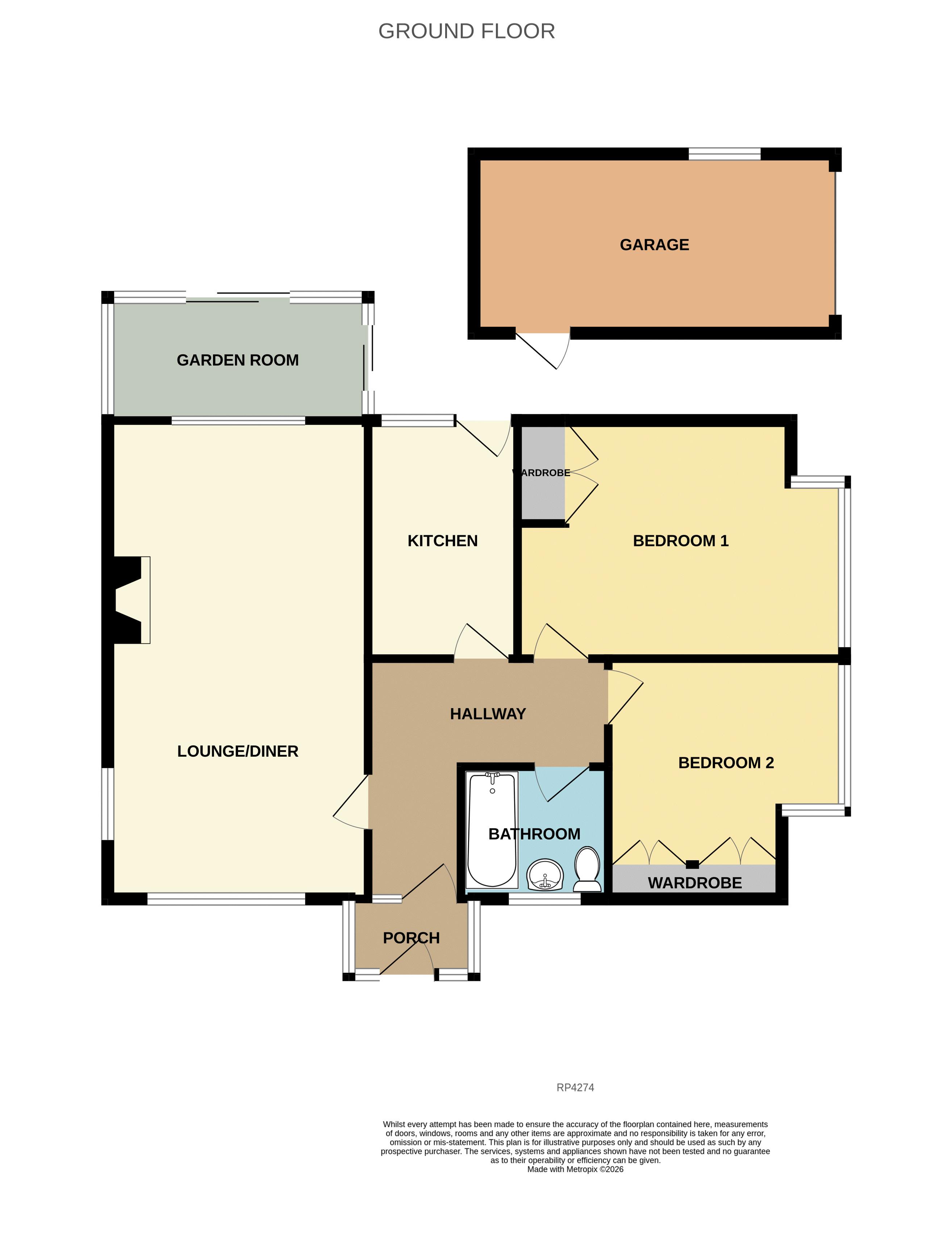 7, Fairfield Close, Llandudno floorplan