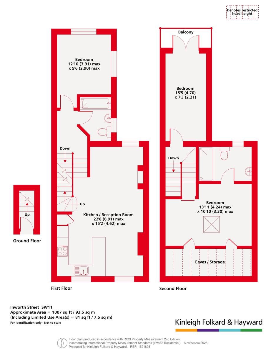 19B, Inworth Street, London floorplan