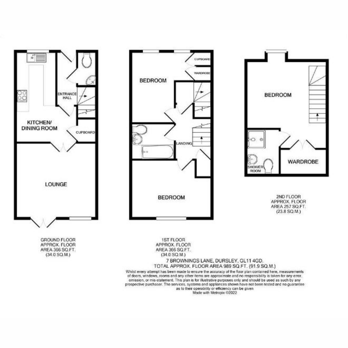 7, Brownings Lane, Gloucestershire floorplan