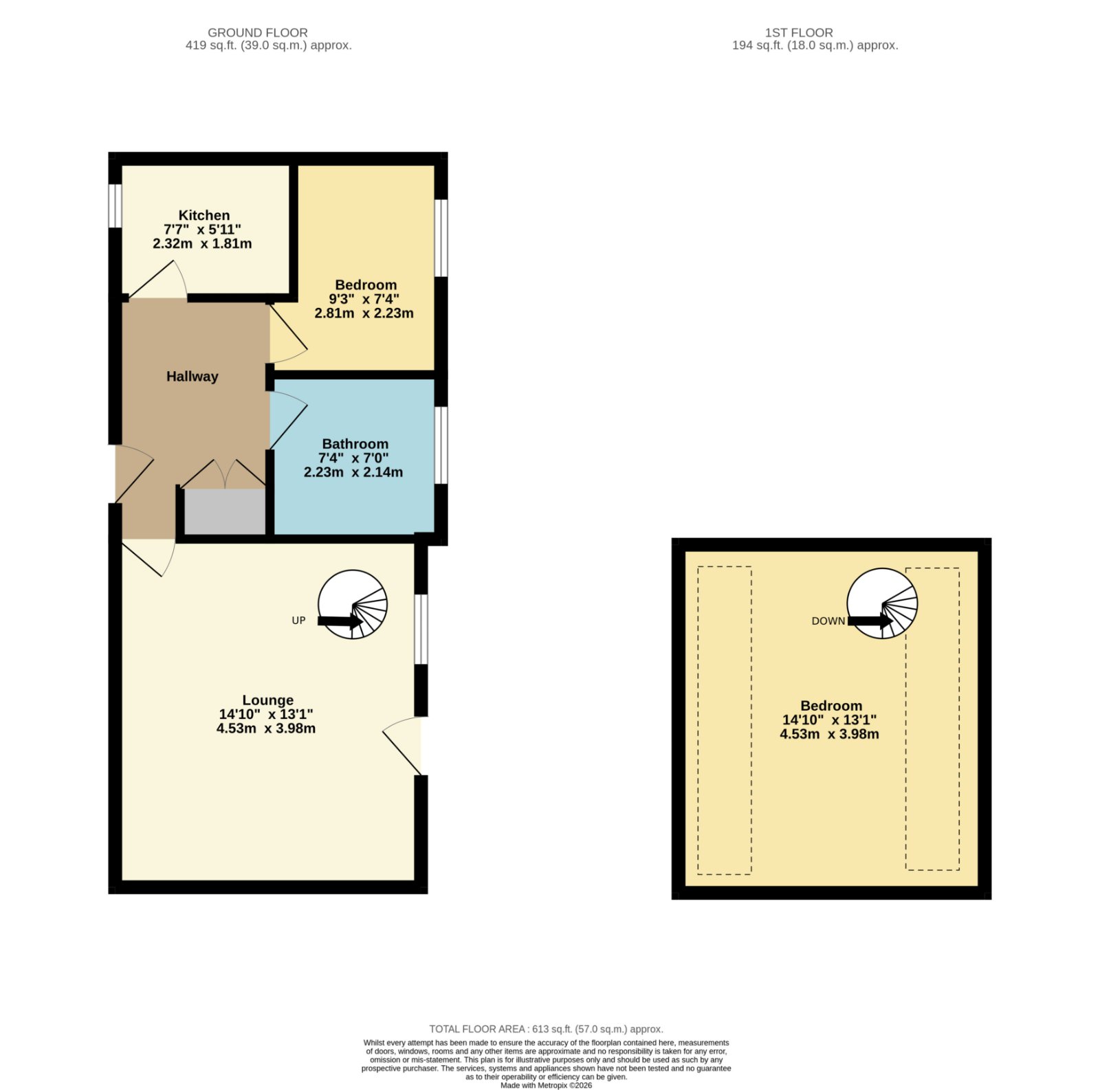 The Coach House, 131, Middle Deal Road, Kent floorplan