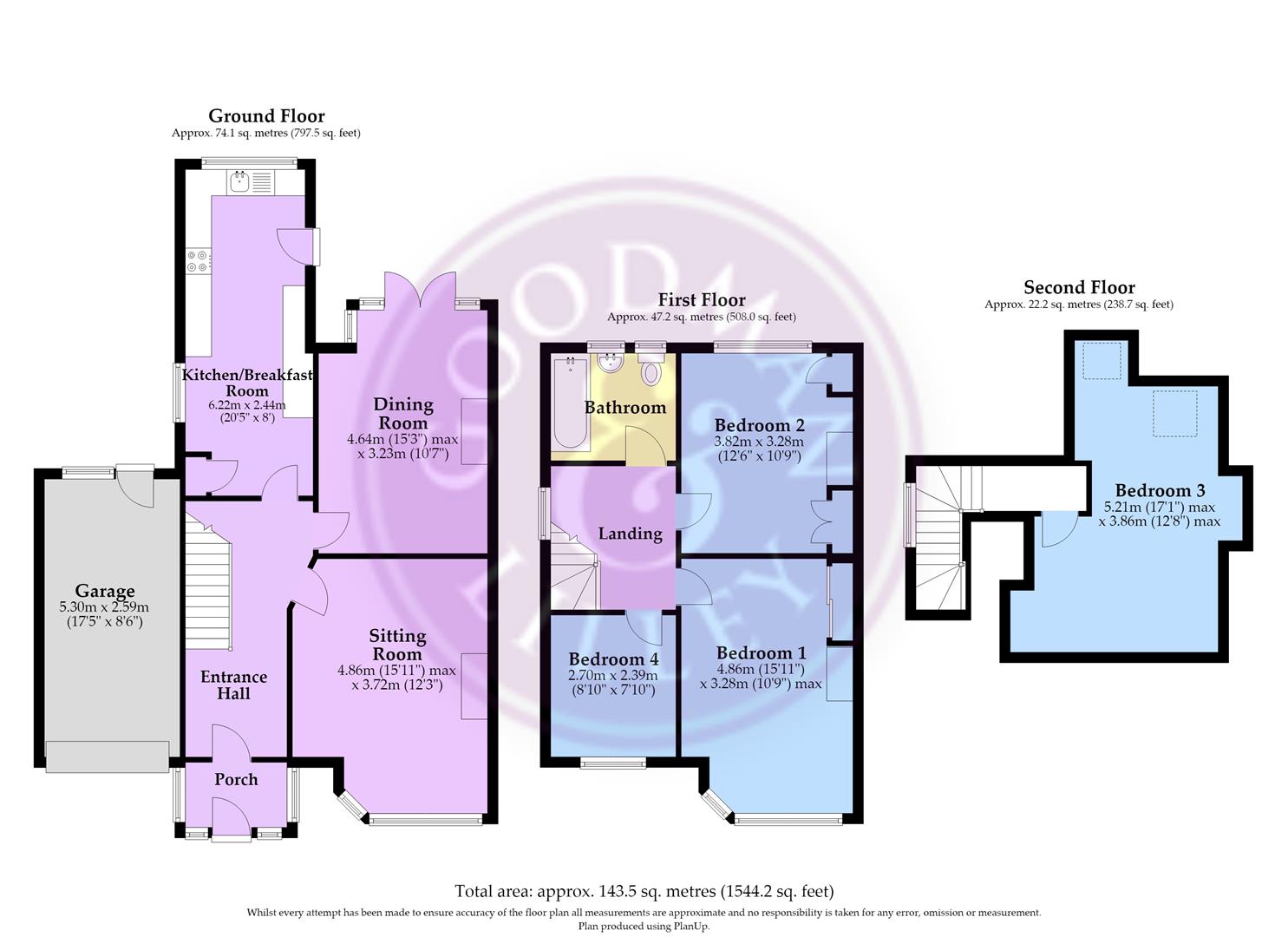 12, Bibury Crescent, Henleaze floorplan