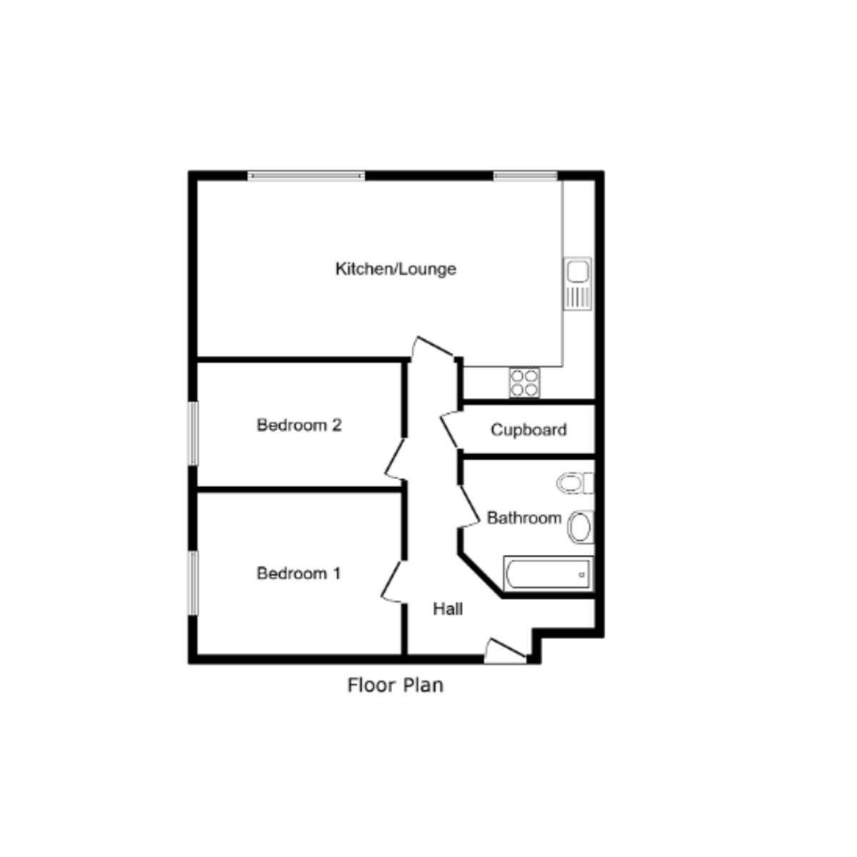 Flat 1204, City View, Highclere Avenue, Salford floorplan