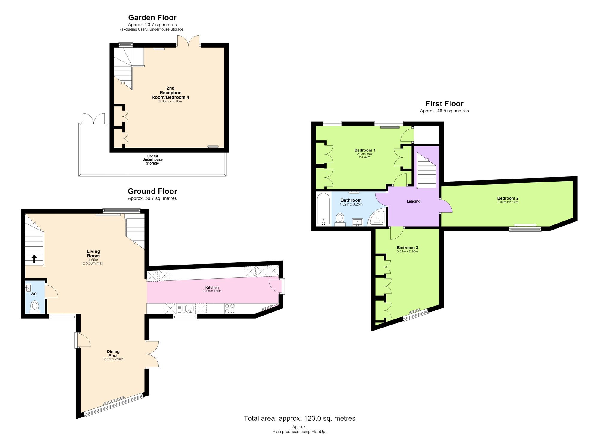 Rose Cottage Priory Road, Torquay floorplan