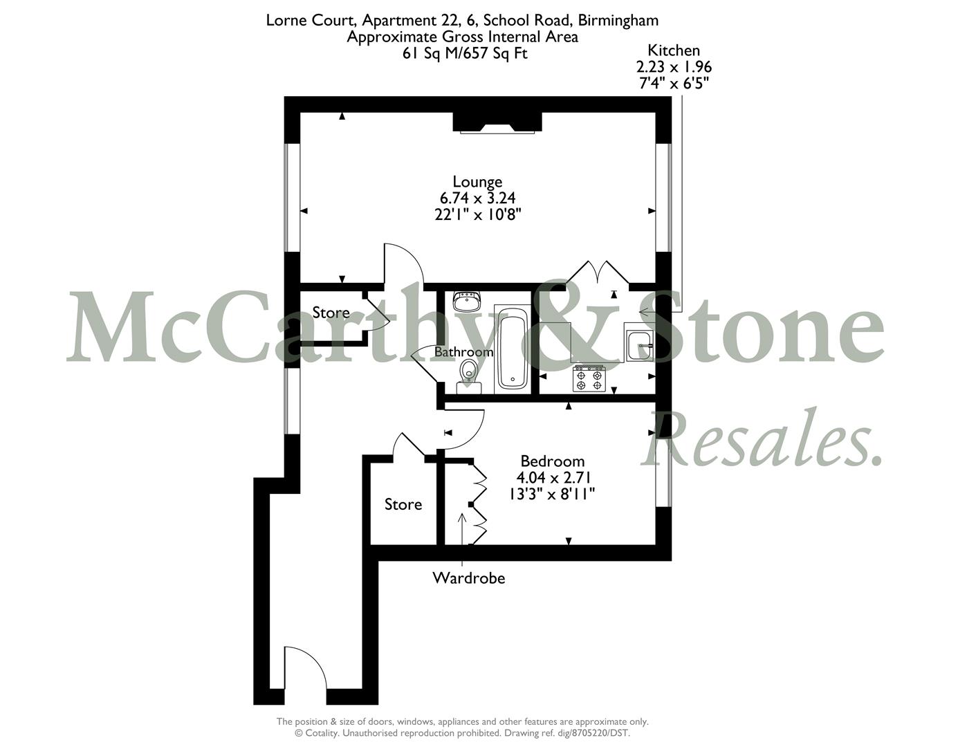22 Lorne Court, School Road, Birmingham floorplan