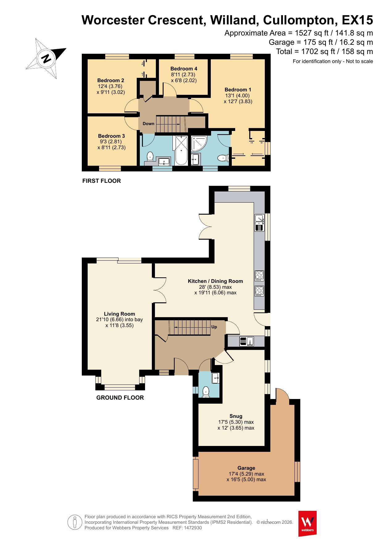 3, Worcester Crescent, Cullompton floorplan