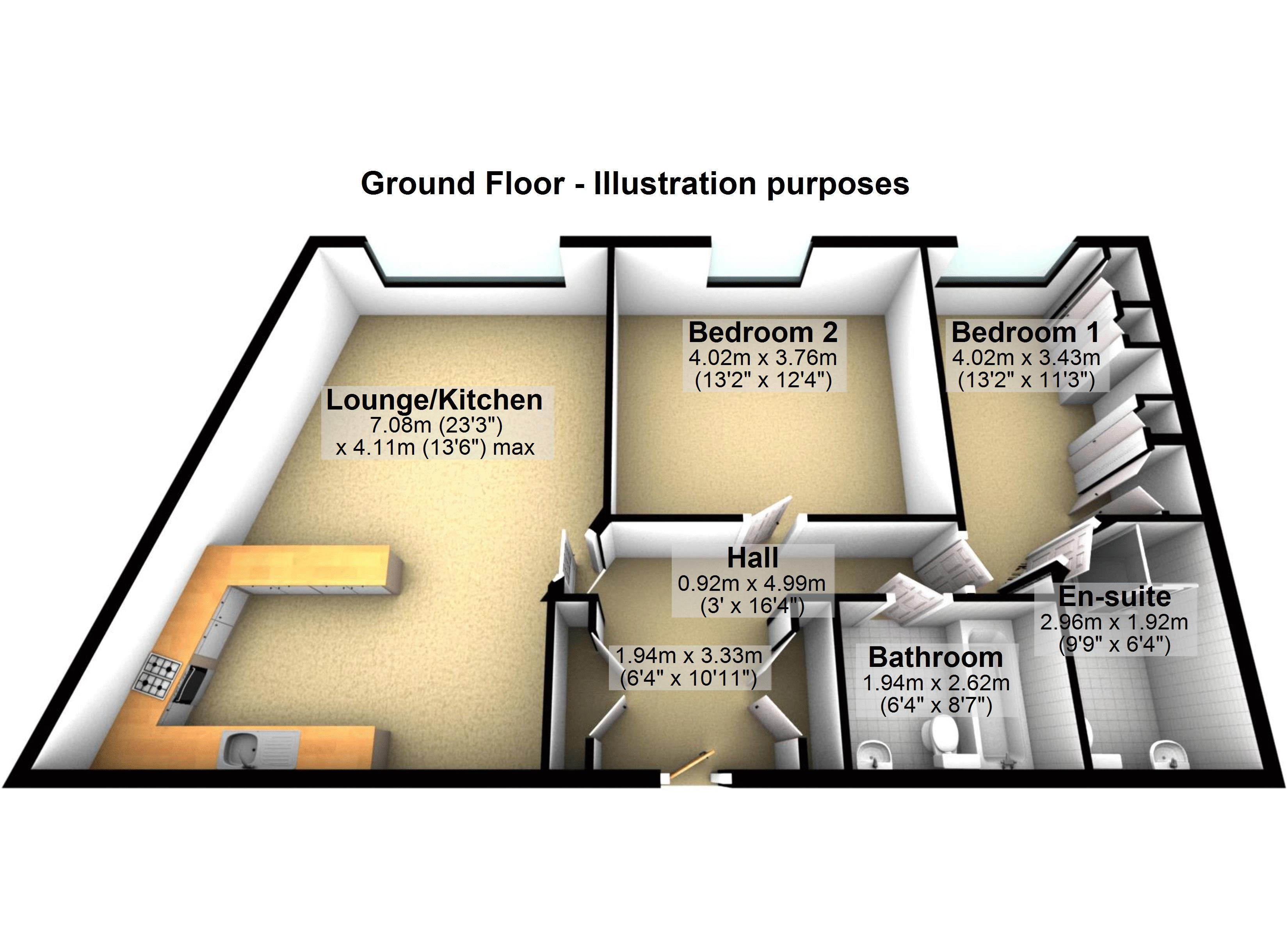 5 Willow Place, Parkland Drive, Carlisle floorplan