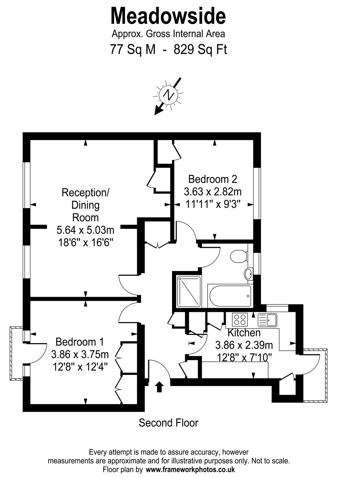 60, Meadowside, East Twickenham floorplan