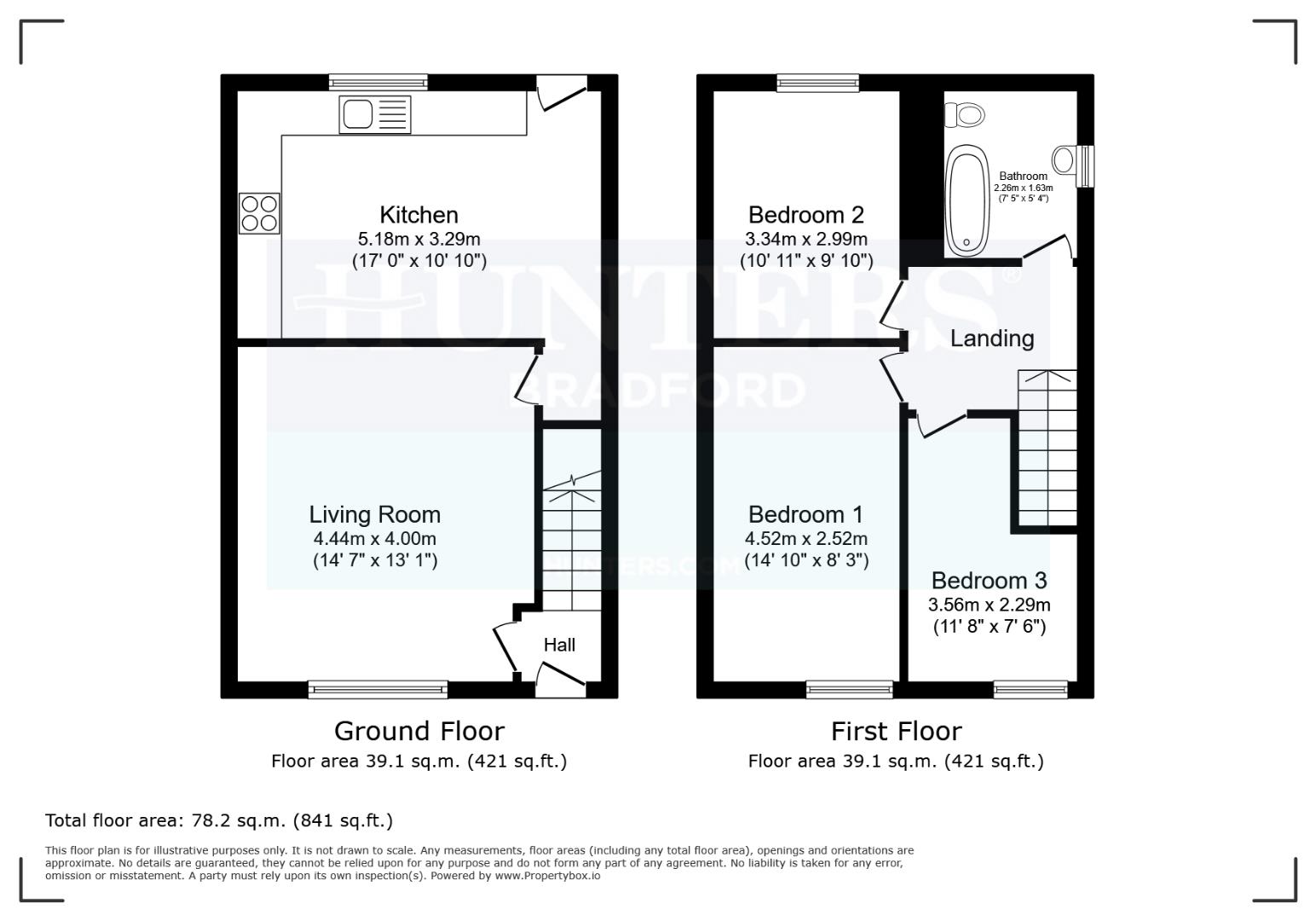 56, Bradley Road (s), Huddersfield floorplan