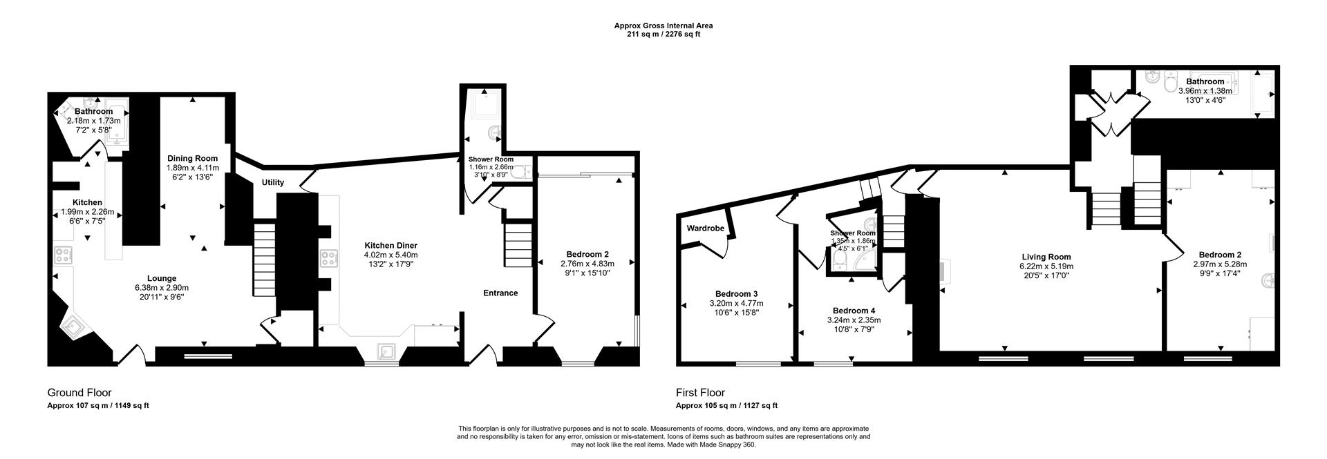 The Albion, Pier Hill, Tenby floorplan