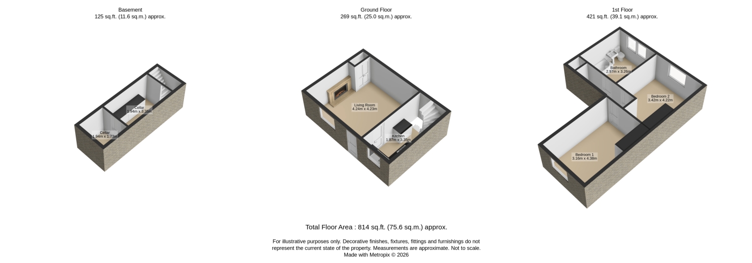 7, Rose Place, Halifax floorplan