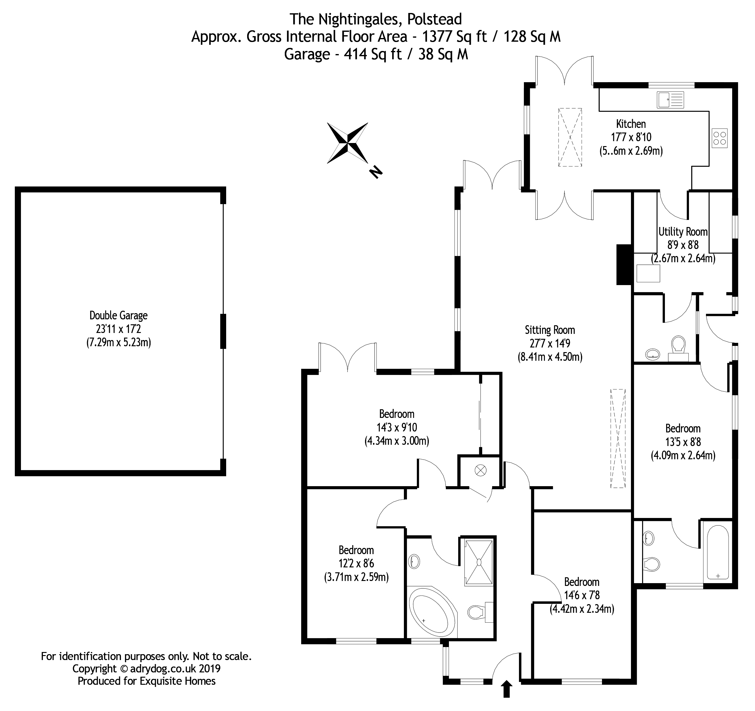 4 bed detached bungalow for sale in Millwood Road, Polstead, Colchester