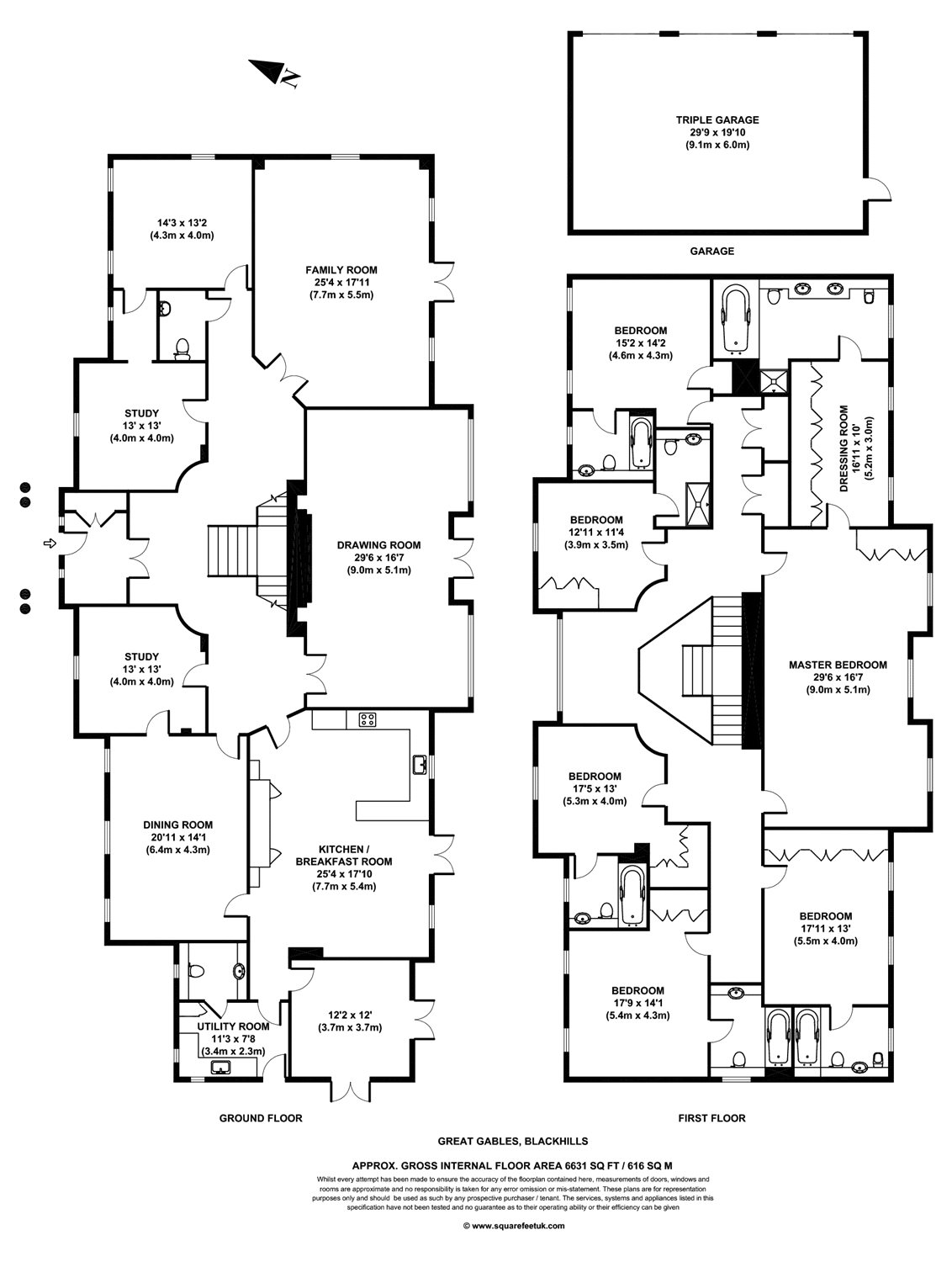 Great Gables, 17, Blackhills, Surrey floorplan