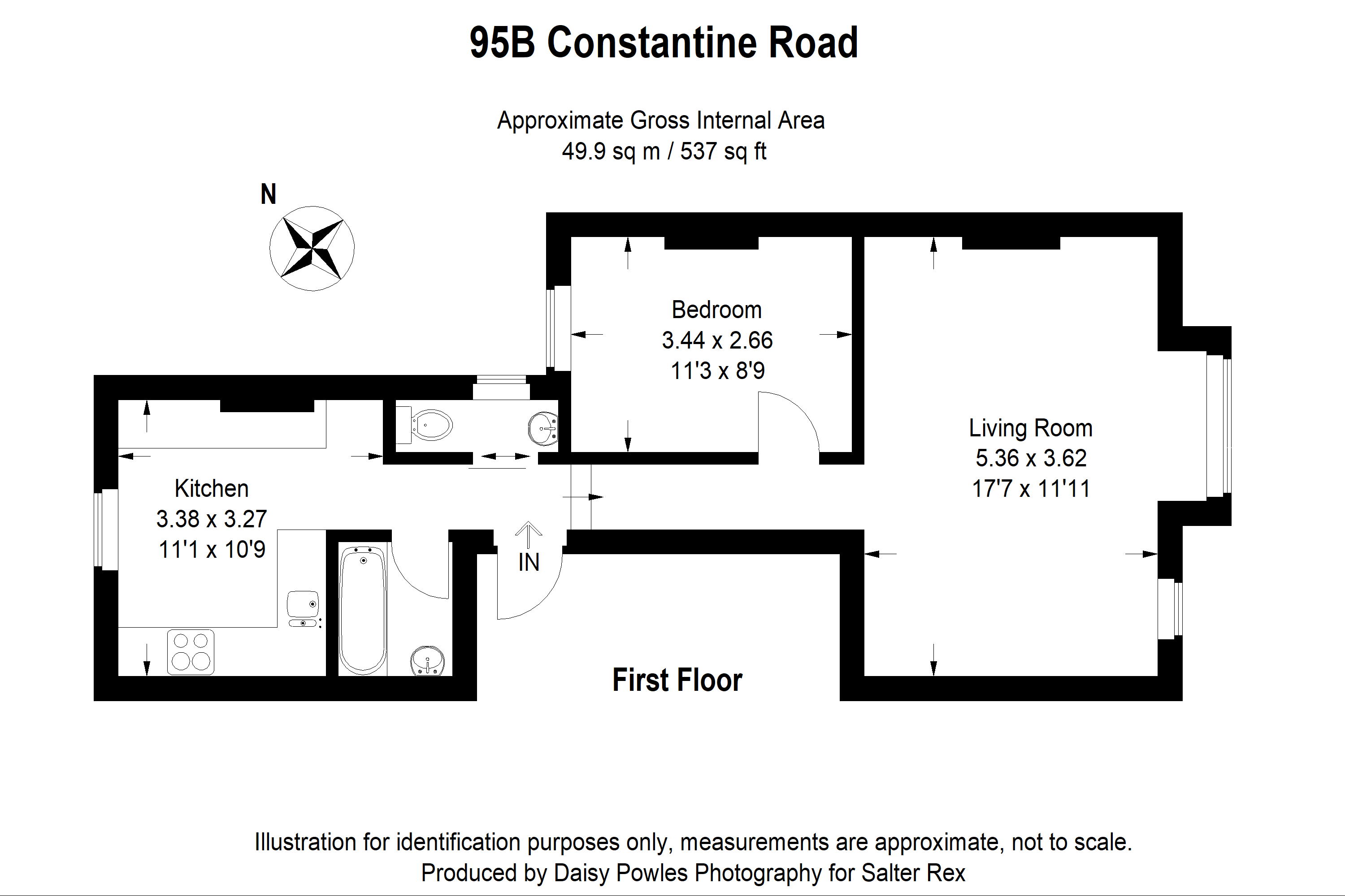 1 Bedrooms Flat to rent in Constantine Road, London NW3