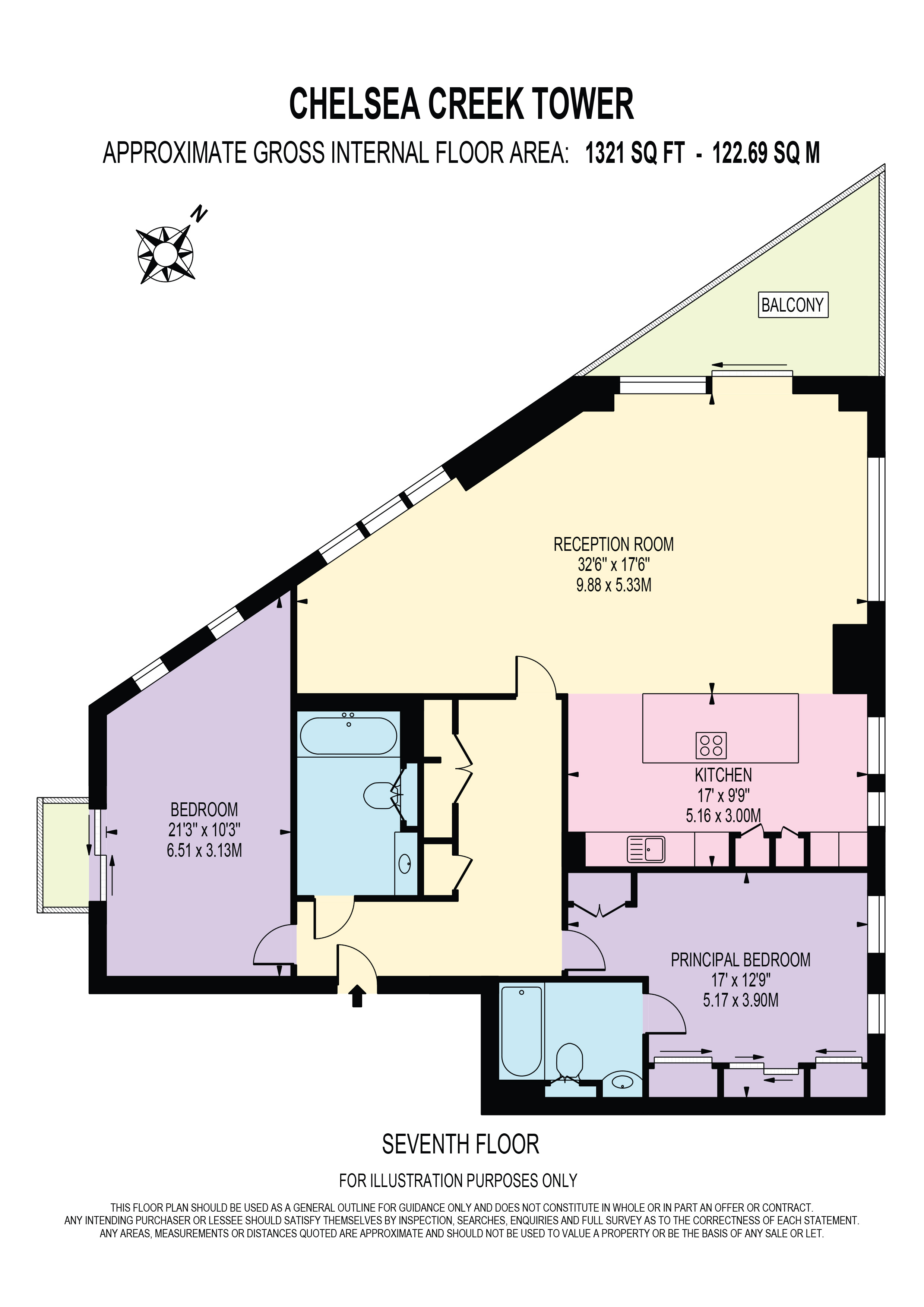 12, Chelsea Creek Tower, London floorplan