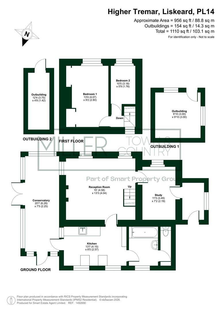 Brynmawr, Higher Tremar, Nr Liskeard floorplan