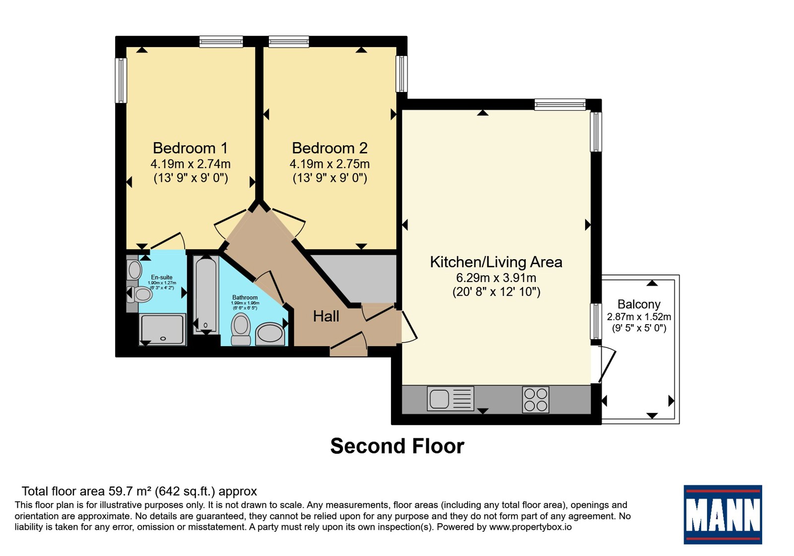 Flat 7, 1, Old Road, Kent floorplan