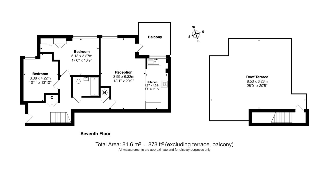 Flat 43, Donnington Court,, Donnington Road, London floorplan