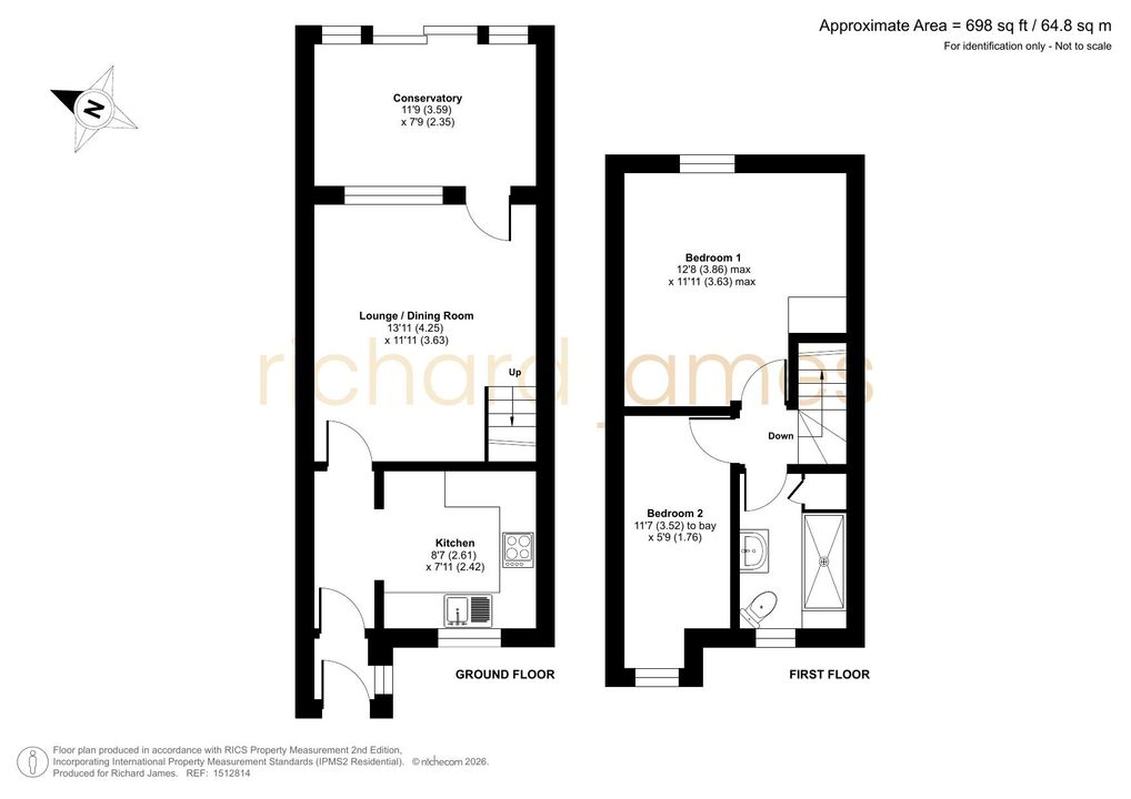 37, Fuller Close Kingsdown, Kingsdown floorplan