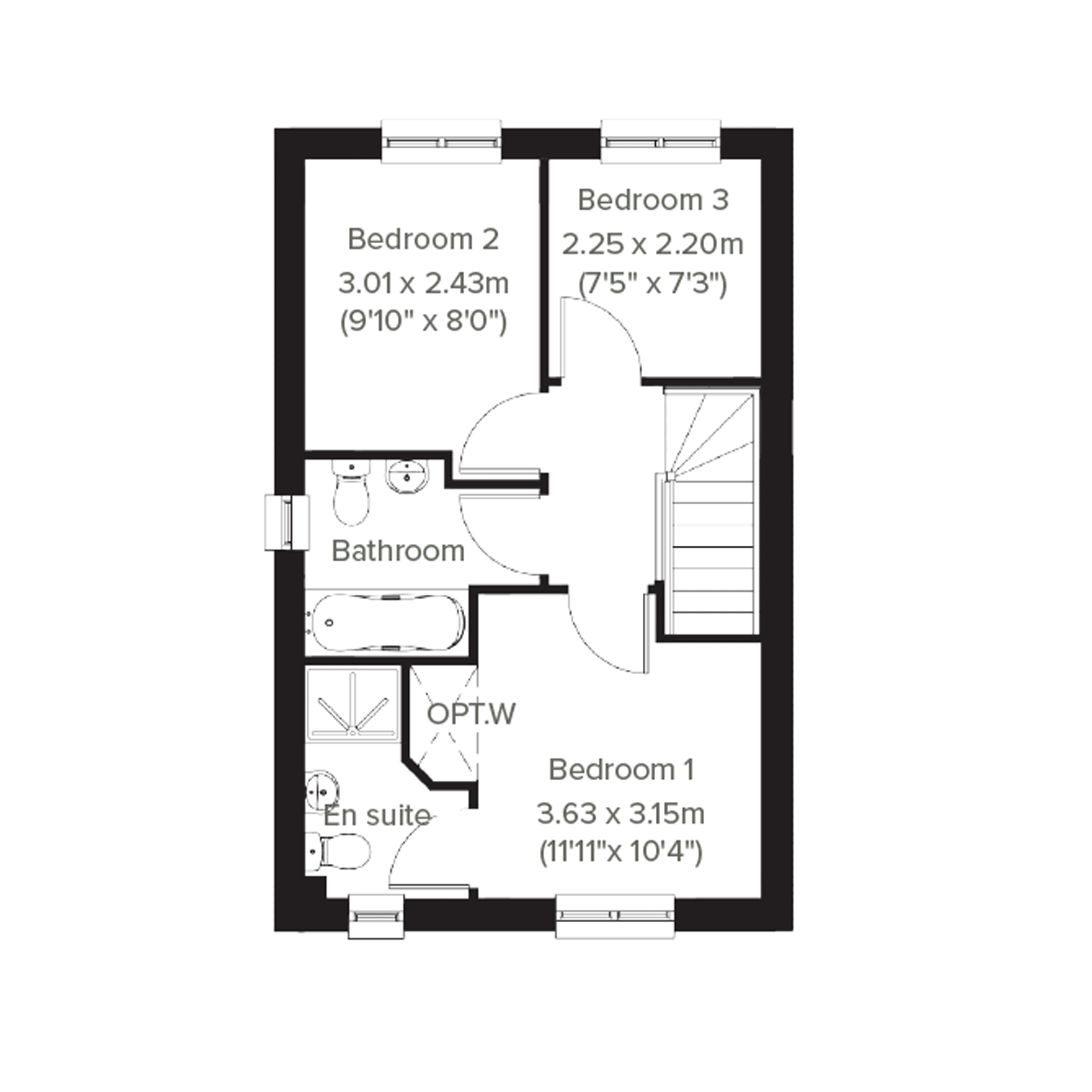 "The Ardbeg" at Naughton Road, Wormit, NewportOnTay DD6, 3 bedroom semidetached house for