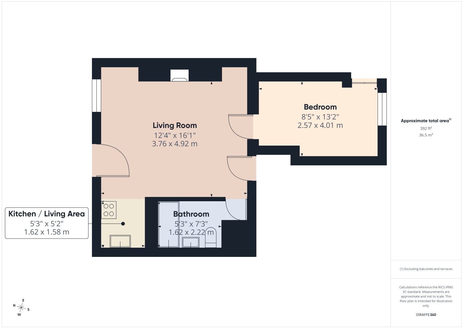 Flat 1, 18 Lansdown Crescent, Cheltenham floorplan