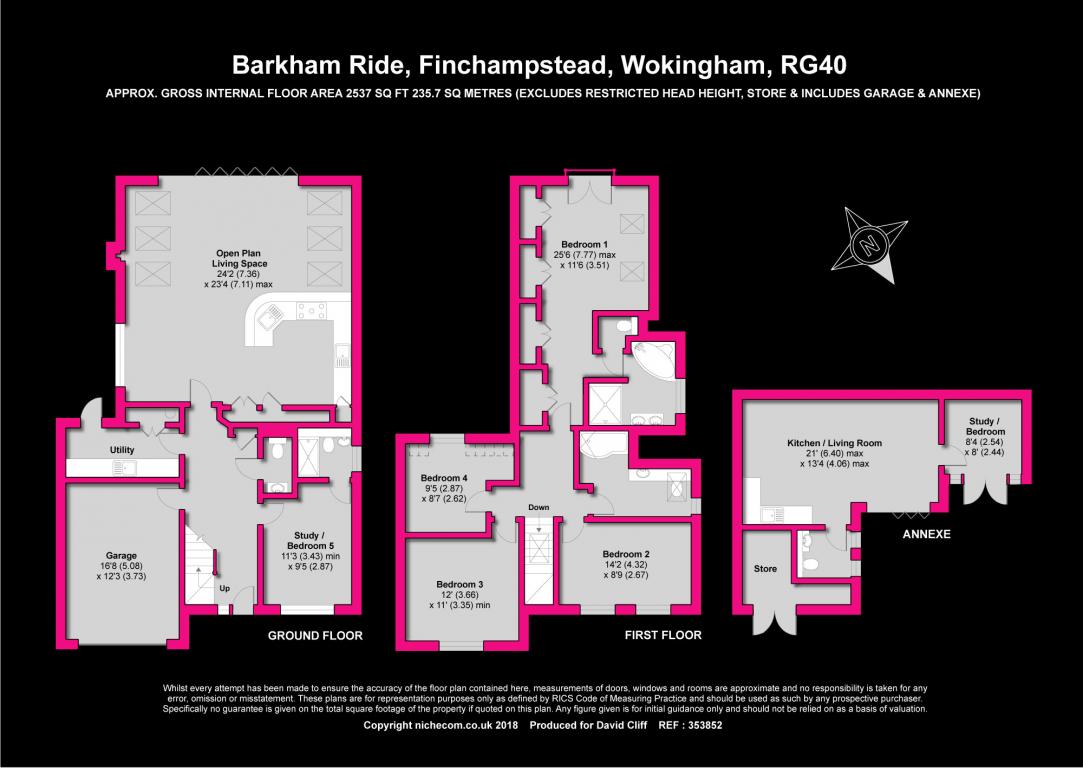 5 Bedrooms Detached house for sale in Barkham Ride, Wokingham RG40