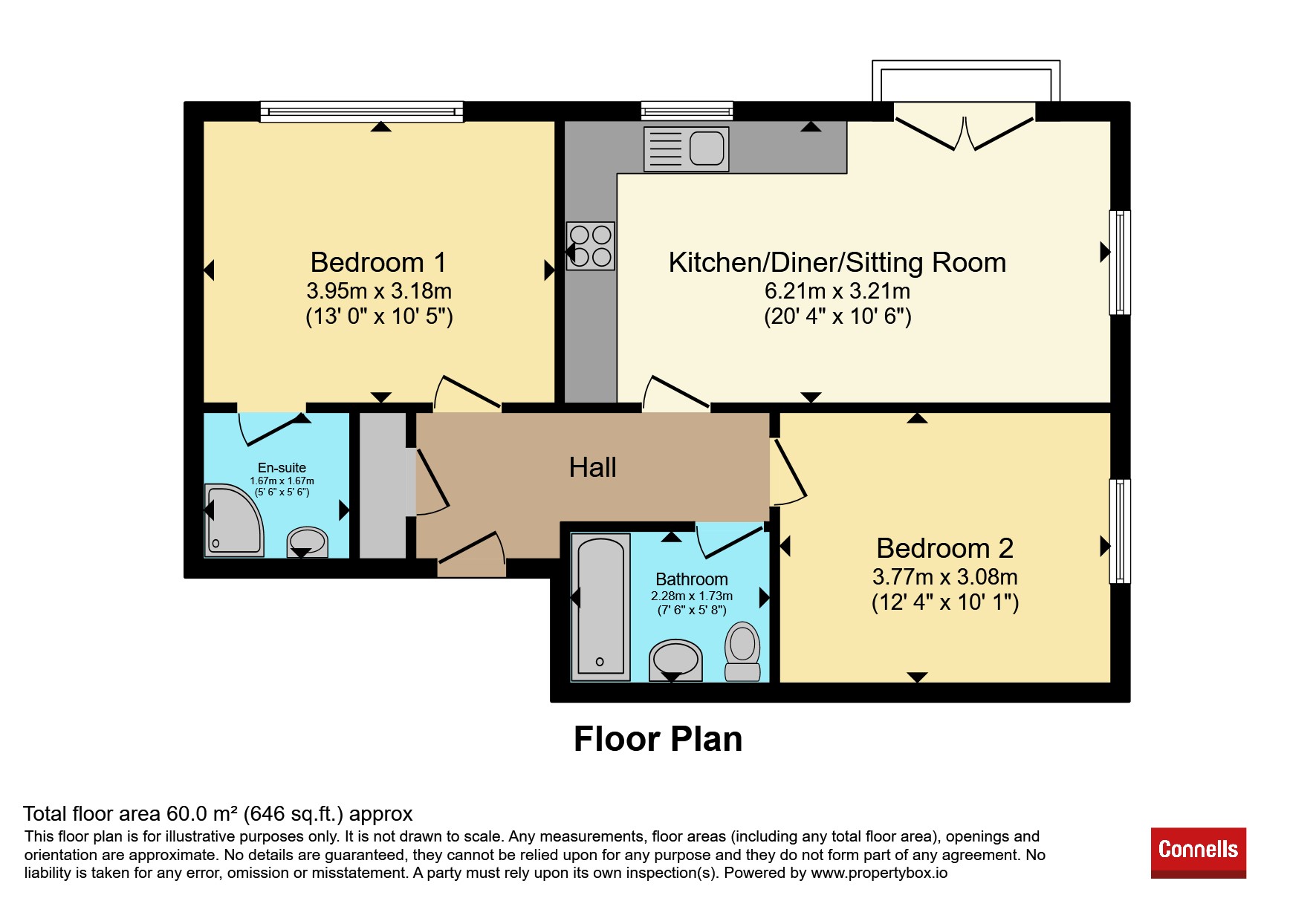 8, Hightown House, Hightown Gardens, Banbury floorplan