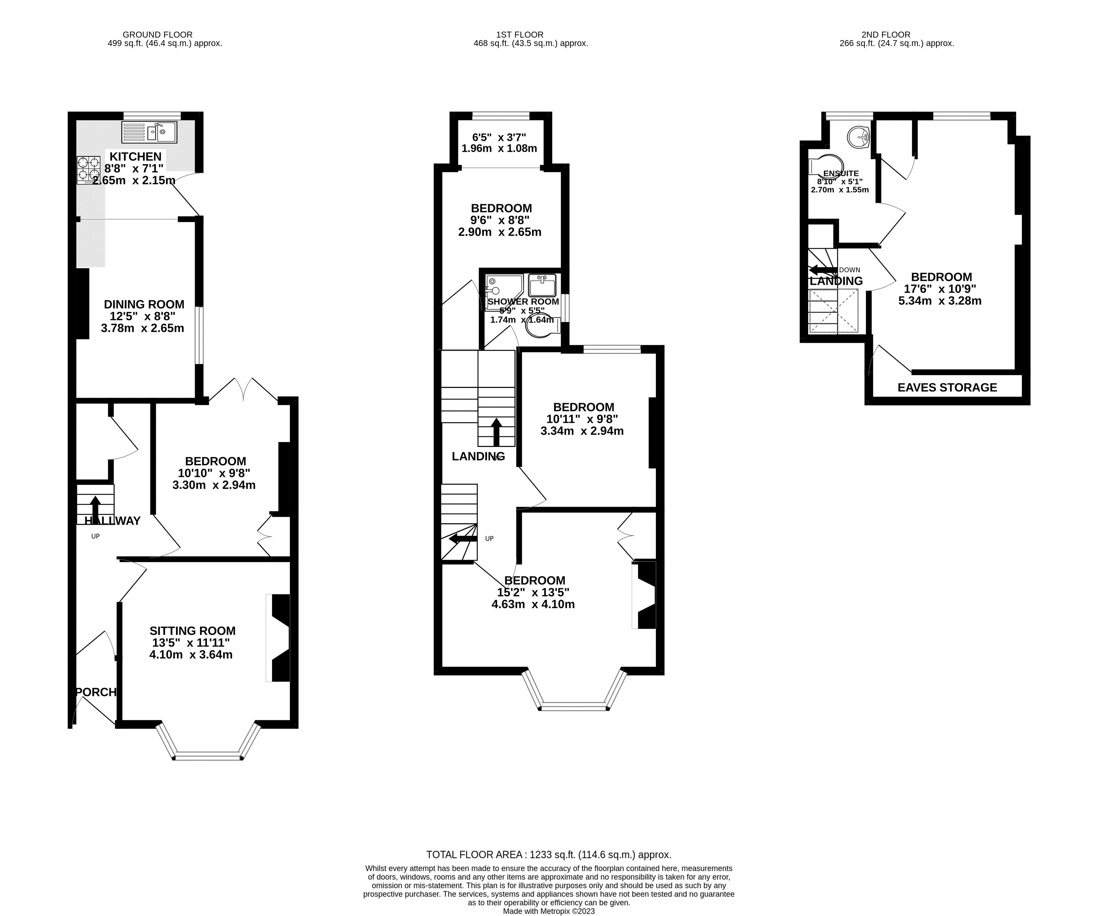 69, Priory Road, Exeter floorplan