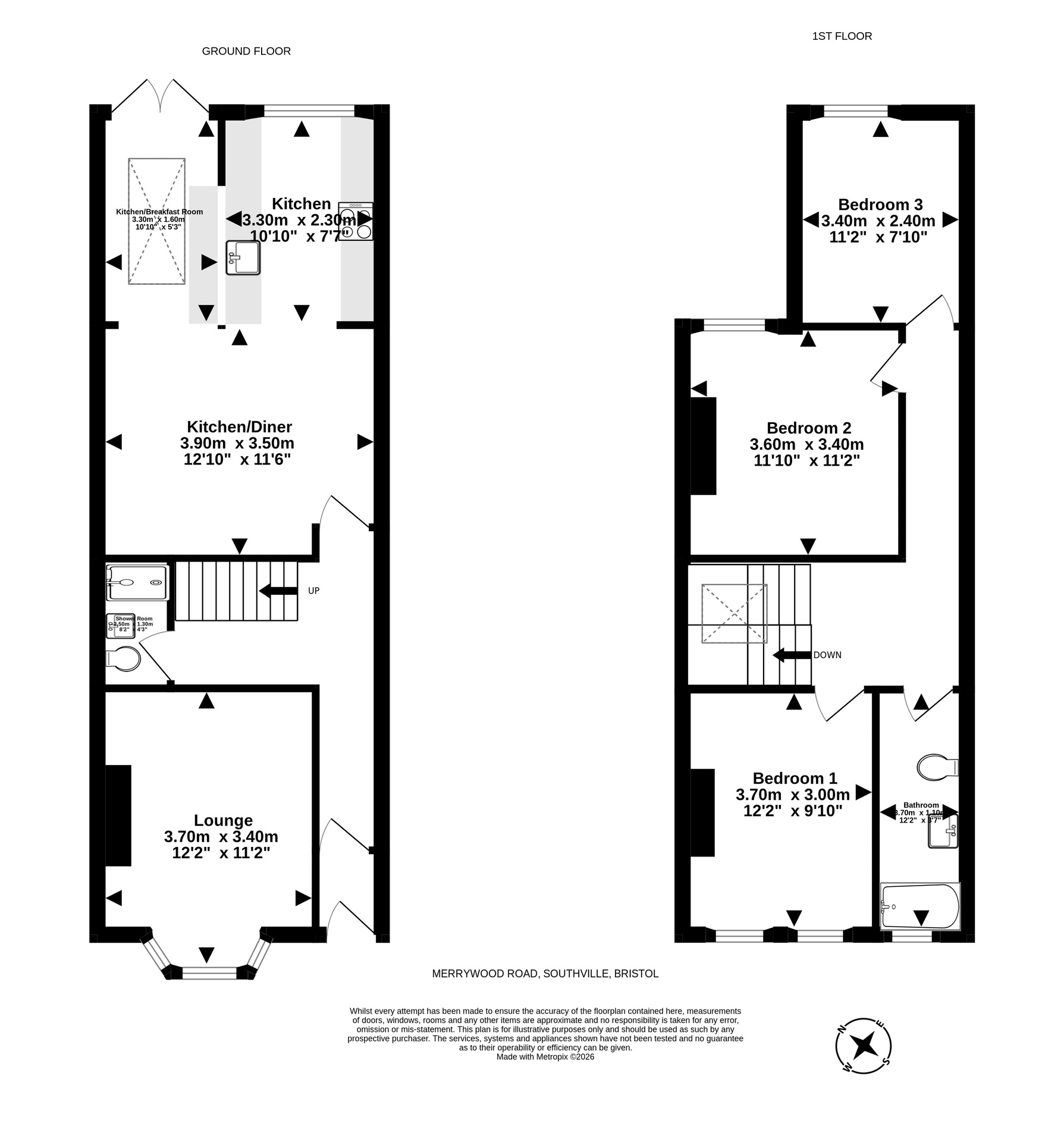 24 Merrywood Road, Bristol floorplan