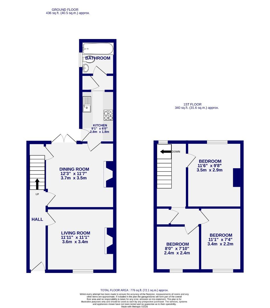 Salisbury Terrace, York floorplan