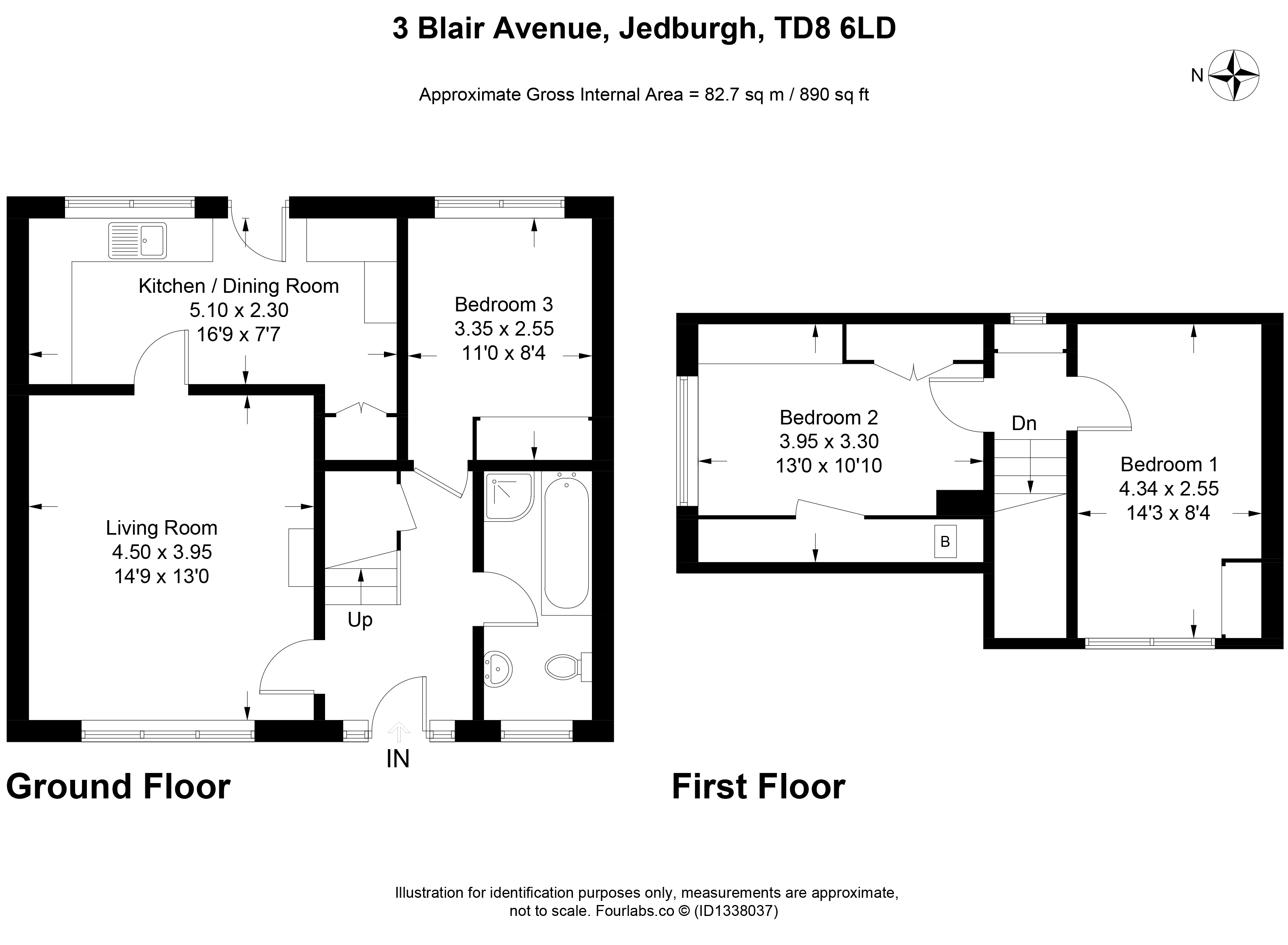 Blair Avenue, Jedburgh floorplan