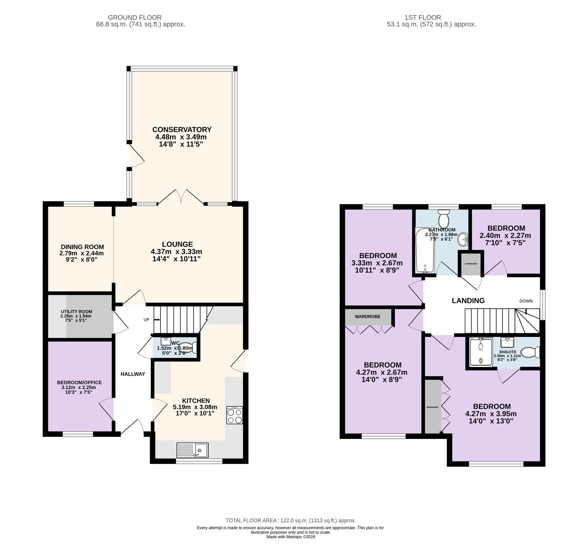 41 Meadowfields, Blackburn floorplan