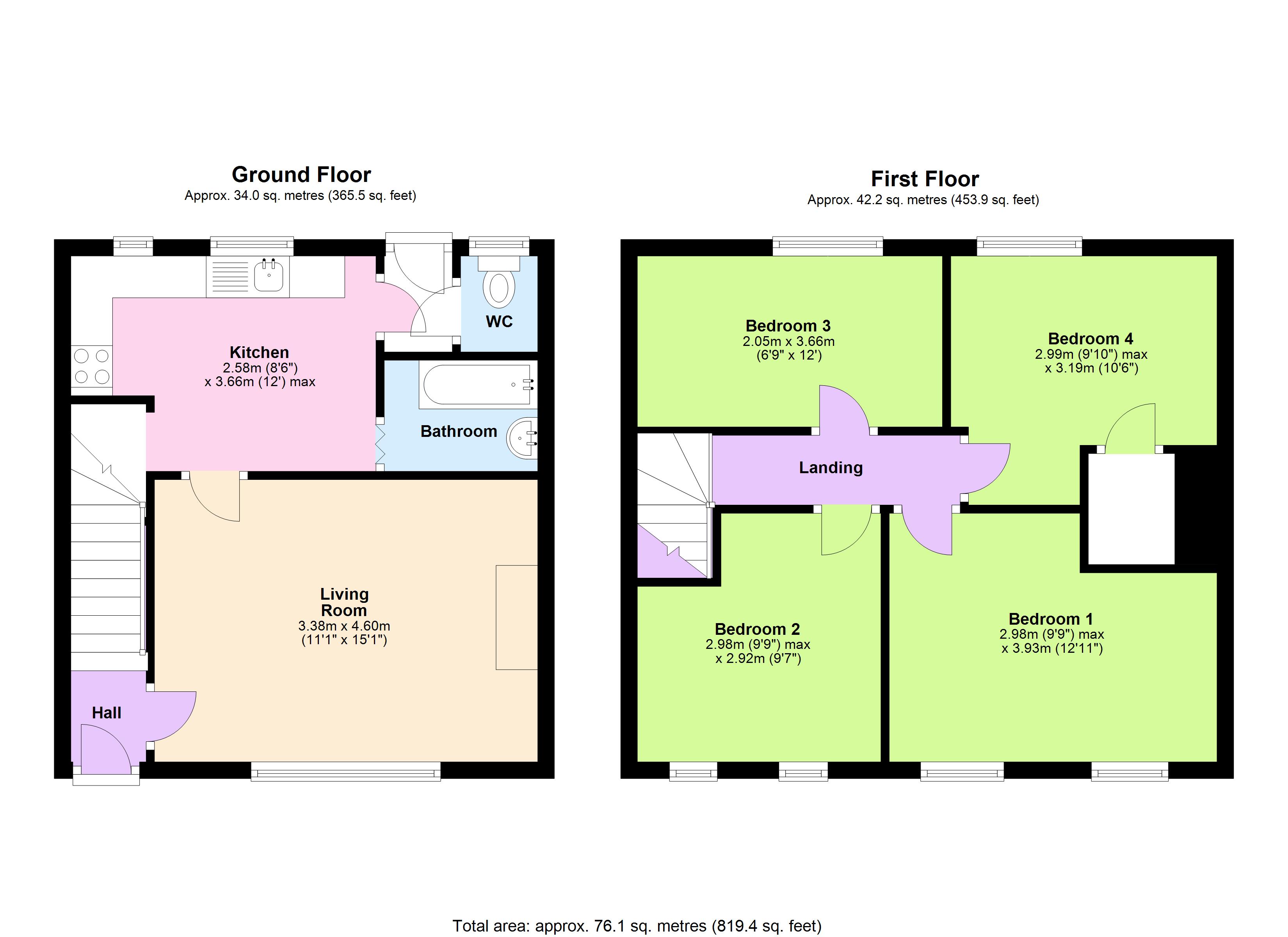 4 Bedrooms Terraced house to rent in Berwick Close, Nottingham NG5