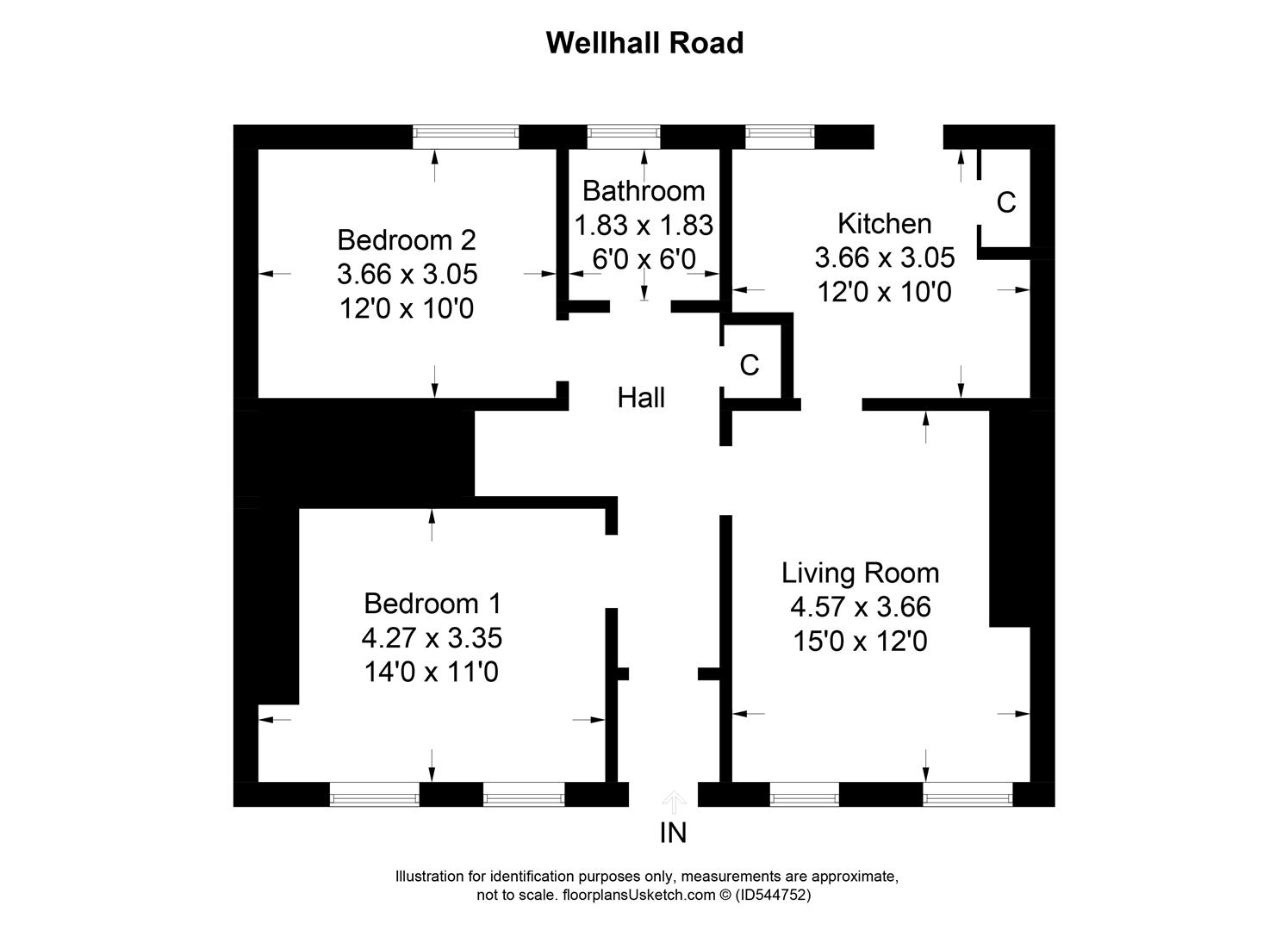 2 Bedrooms Flat for sale in Wellhall Road, Hamilton ML3