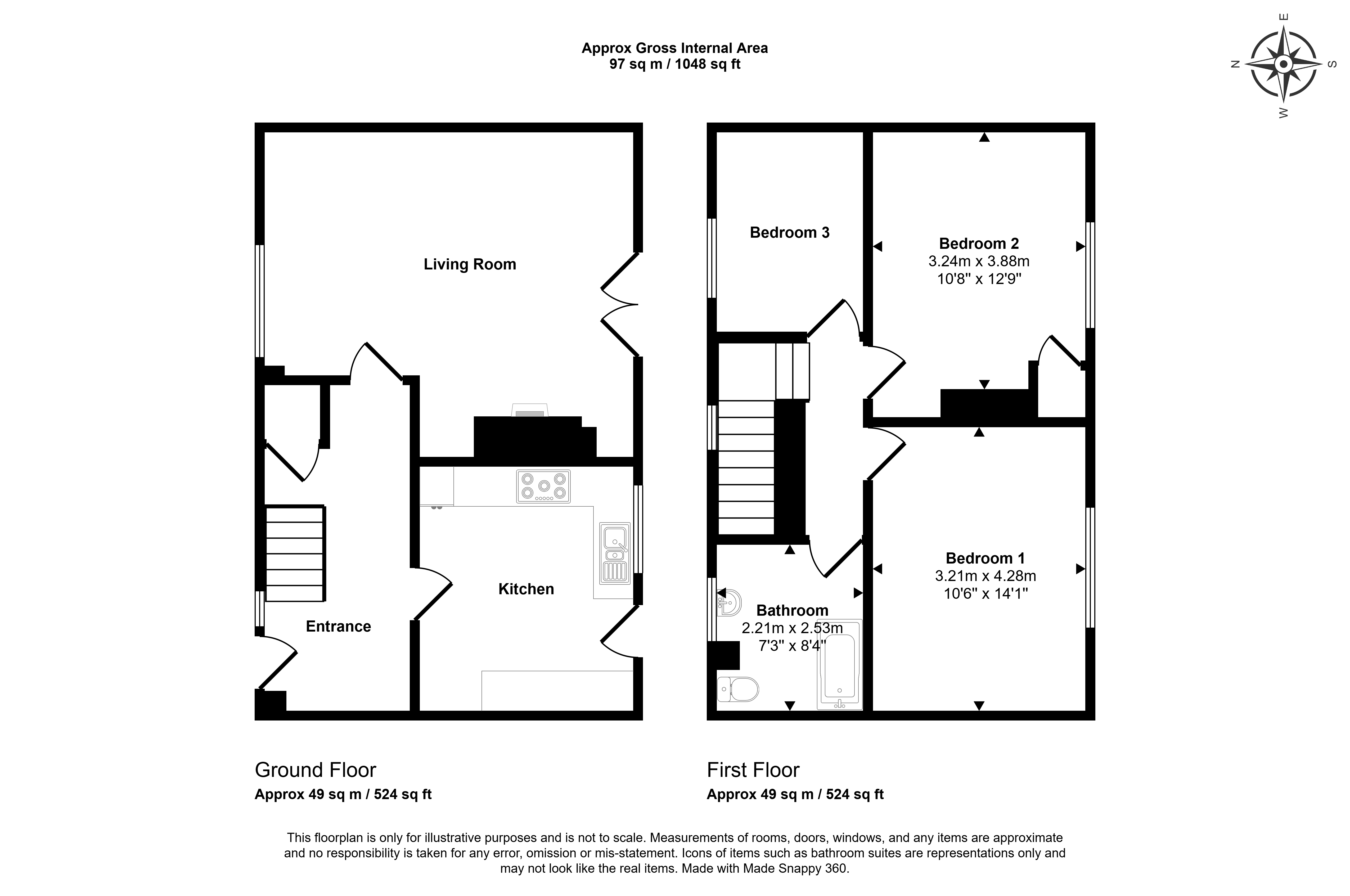 12, Heaviside Place, Gilesgate floorplan
