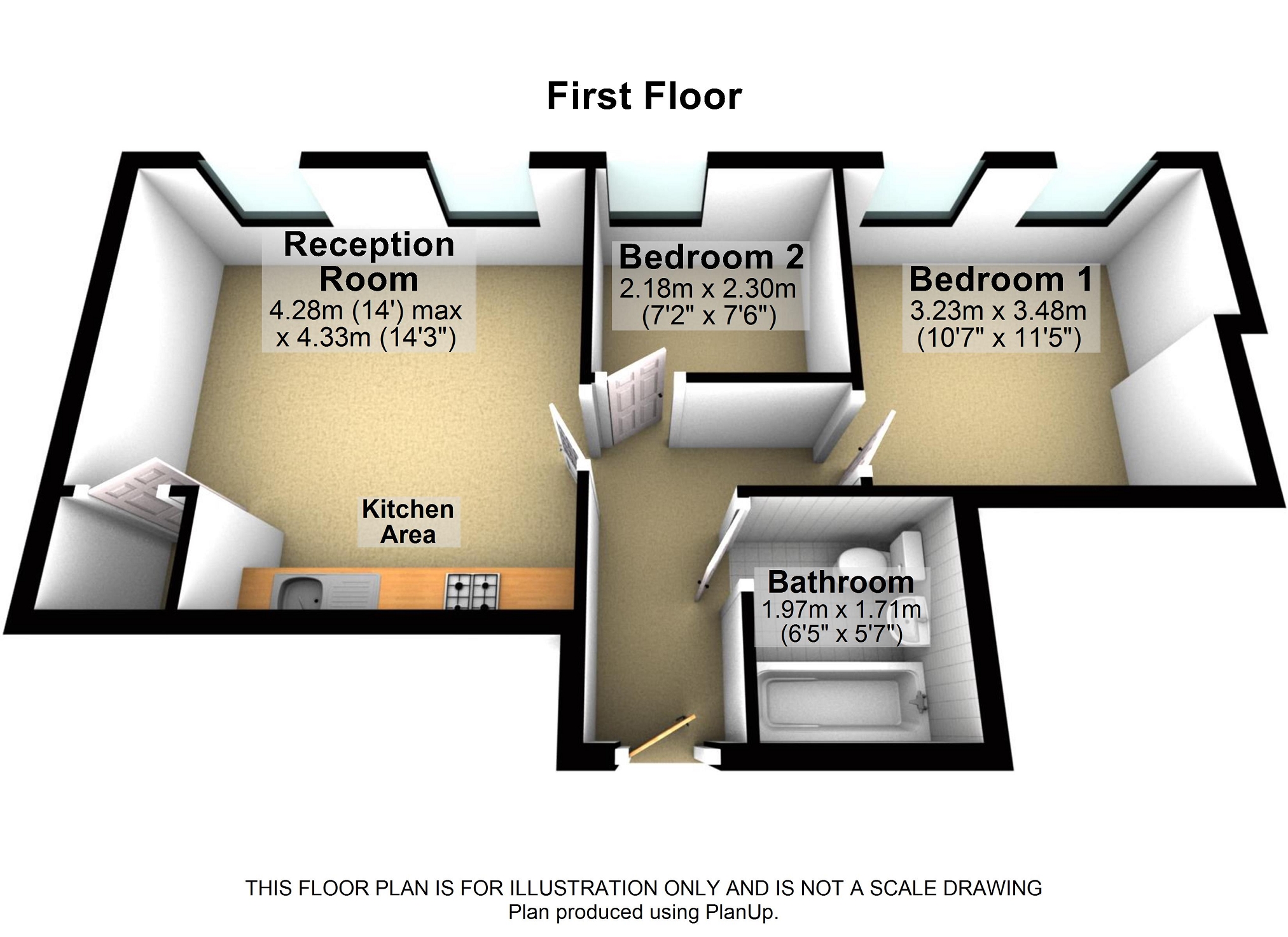 28b Apartment 2, Firs Lane, Leigh floorplan