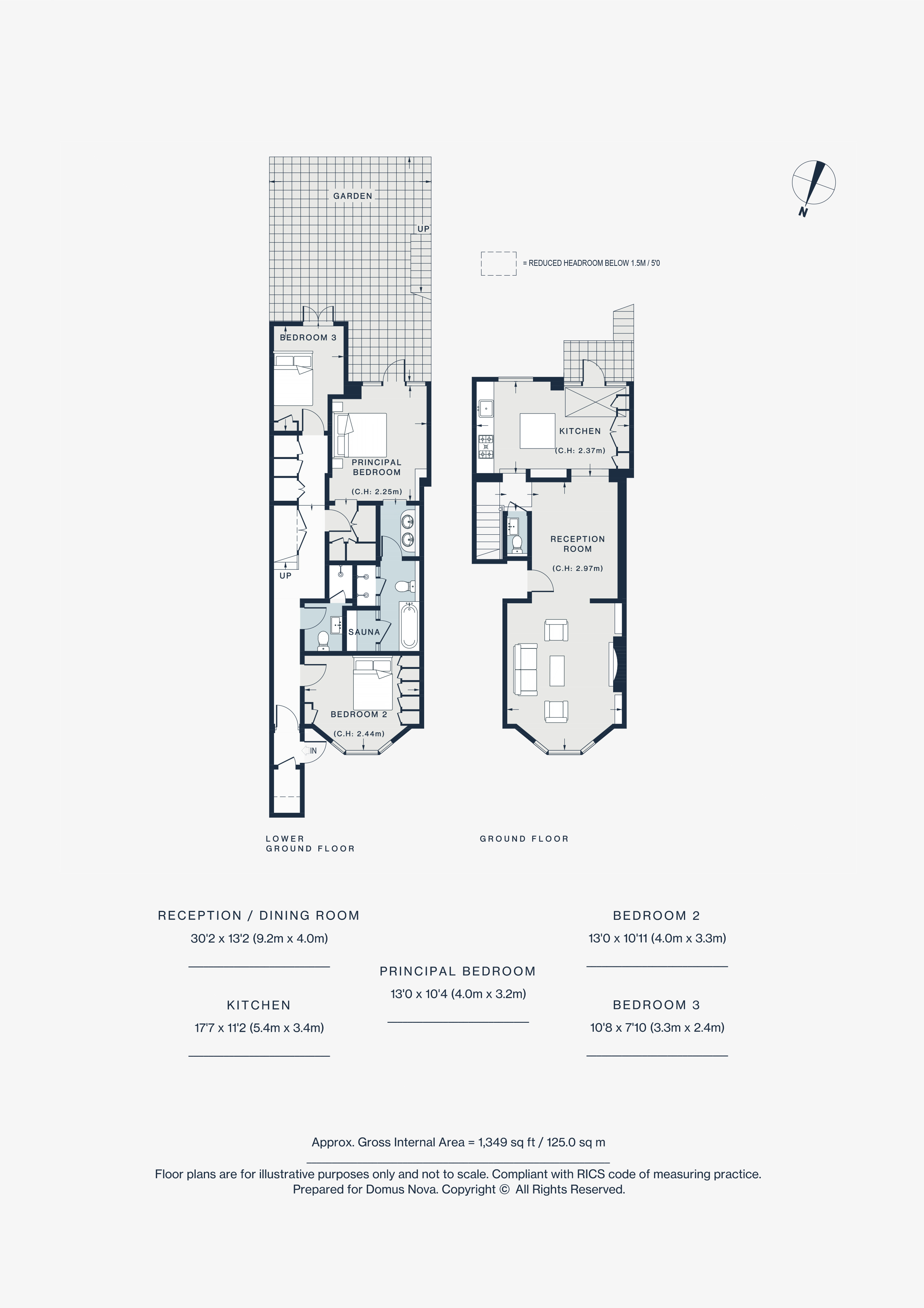 Flat 1, 4, St Michael's Gardens, London floorplan