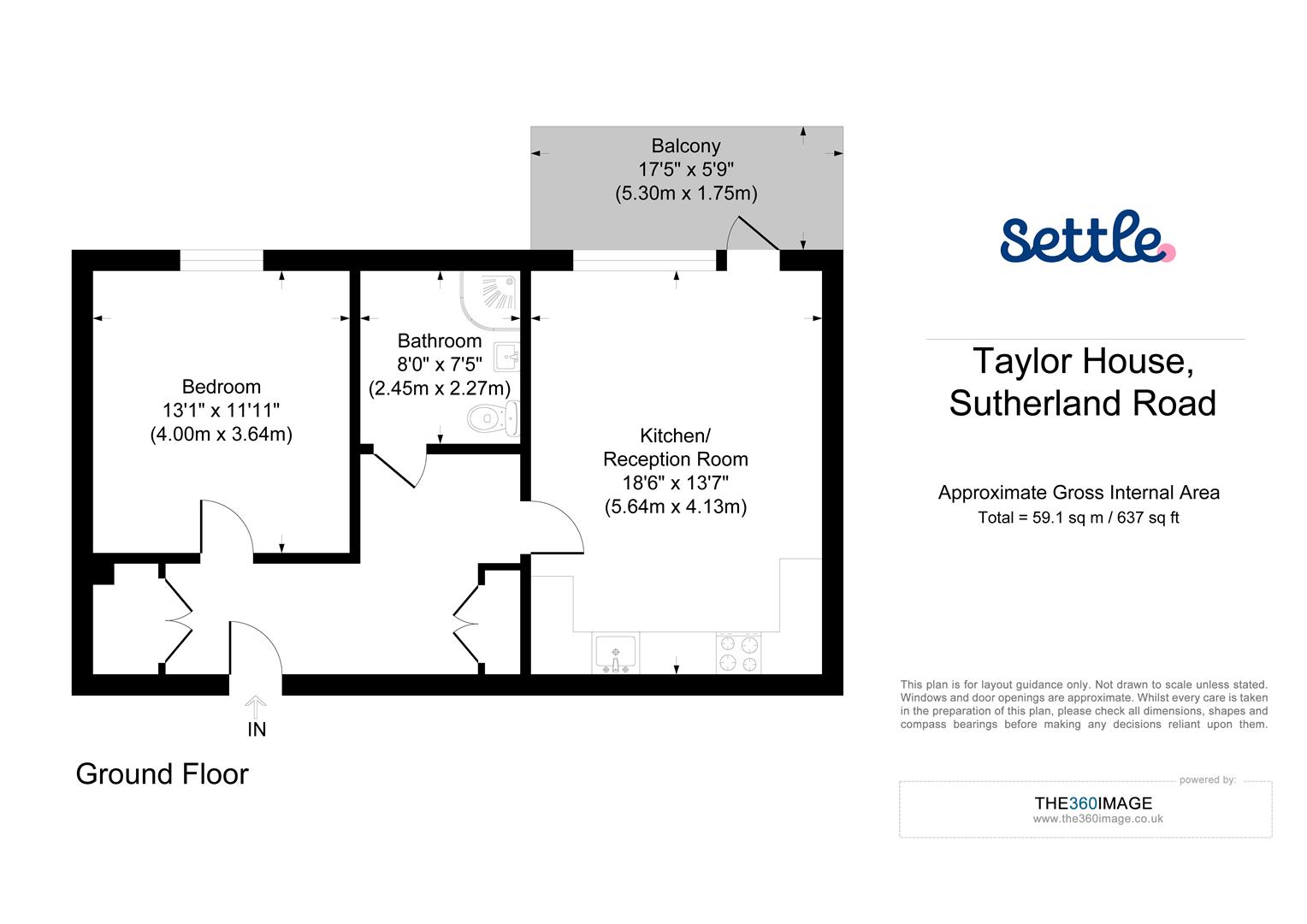 2, Taylor House 22C, Sutherland Road, London floorplan