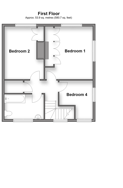 Rook Lane, Chaldon floorplan