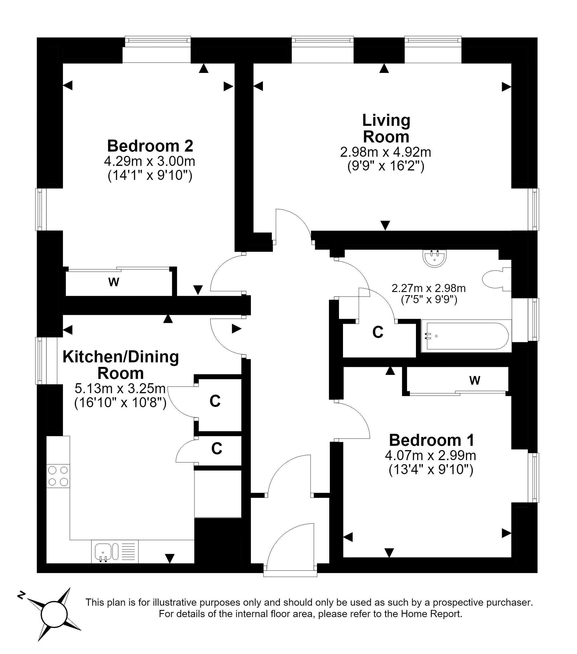 6/7, East Suffolk Park, Newington, Edinburgh floorplan