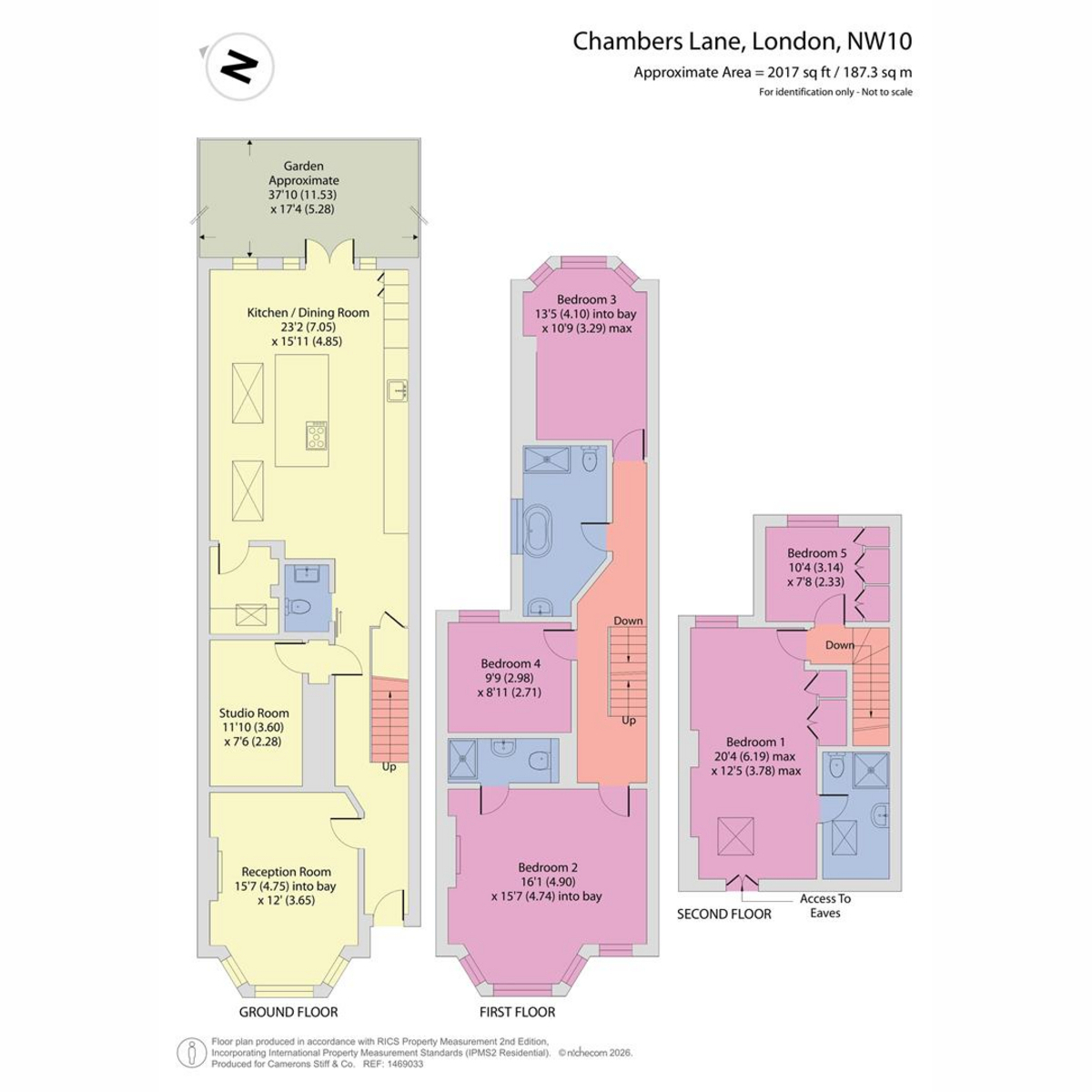15, Chambers Lane, London floorplan