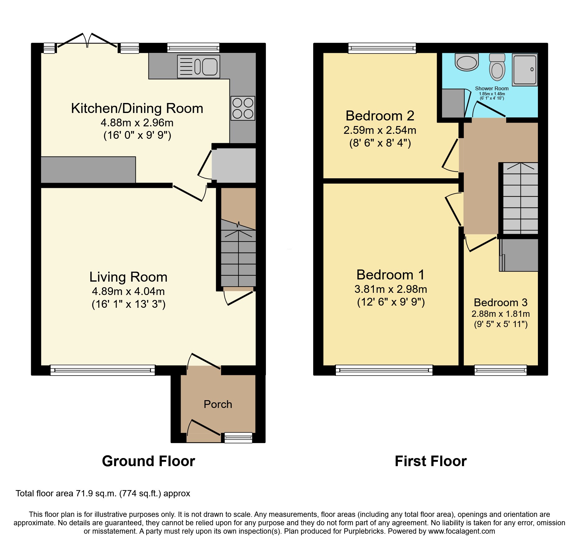 39, Danesbridge, Bridgnorth floorplan