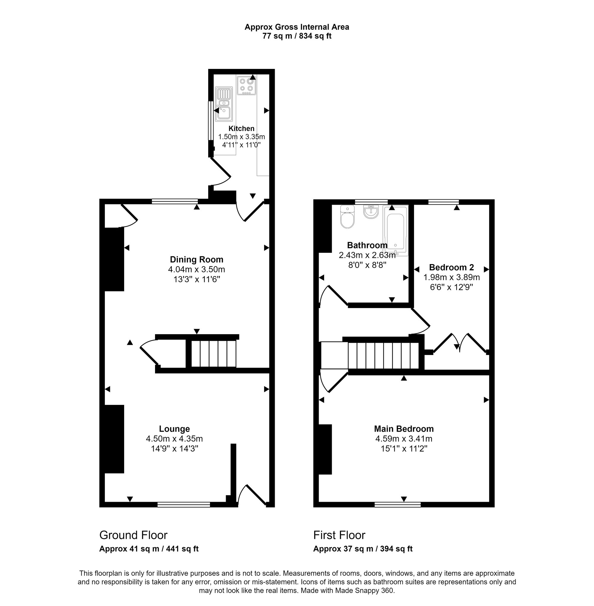 Billinge Road, Wigan WN5, 2 bedroom terraced house for sale 68379175