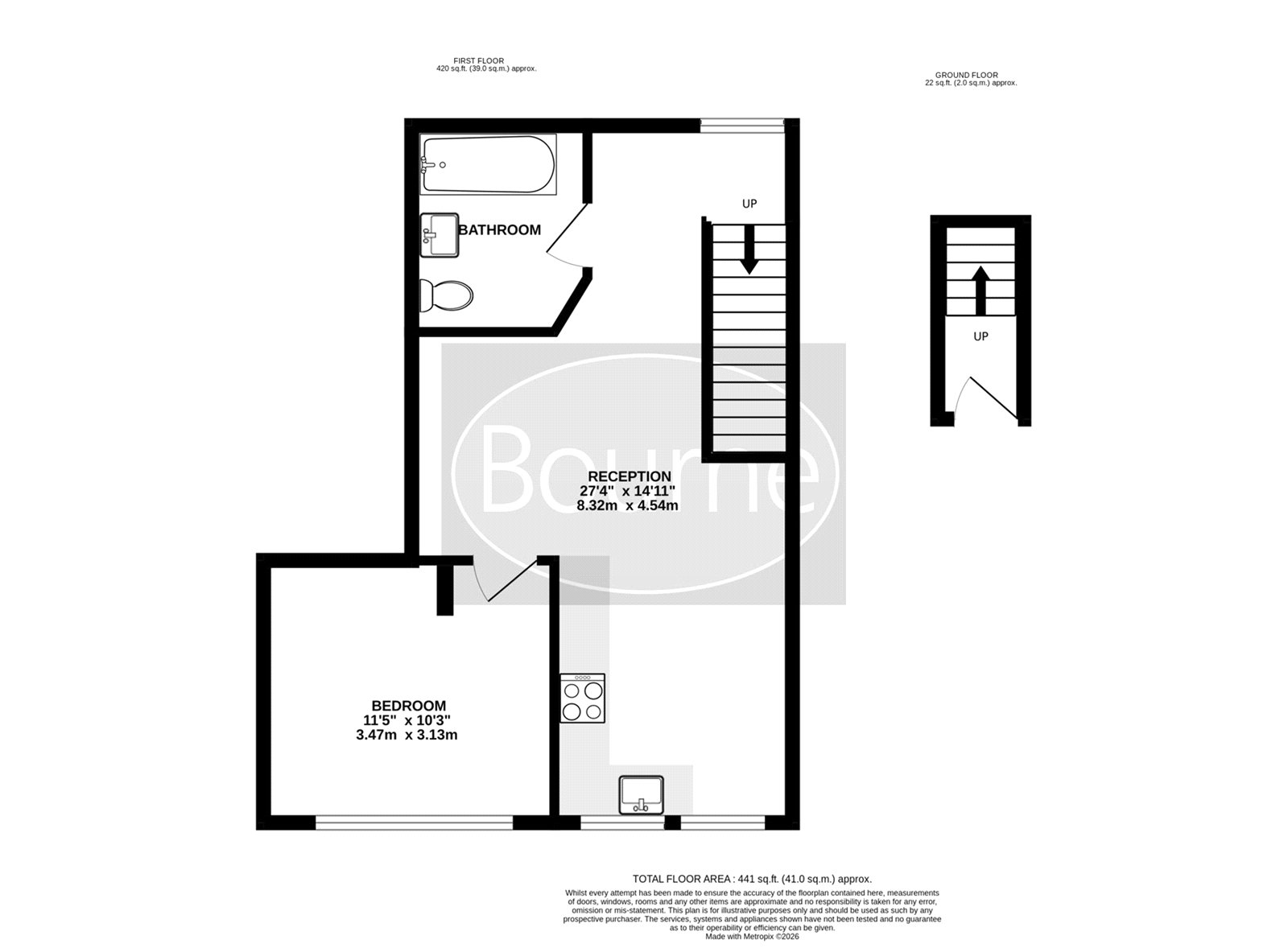 7 Friar House,, Copse Road, Woking floorplan