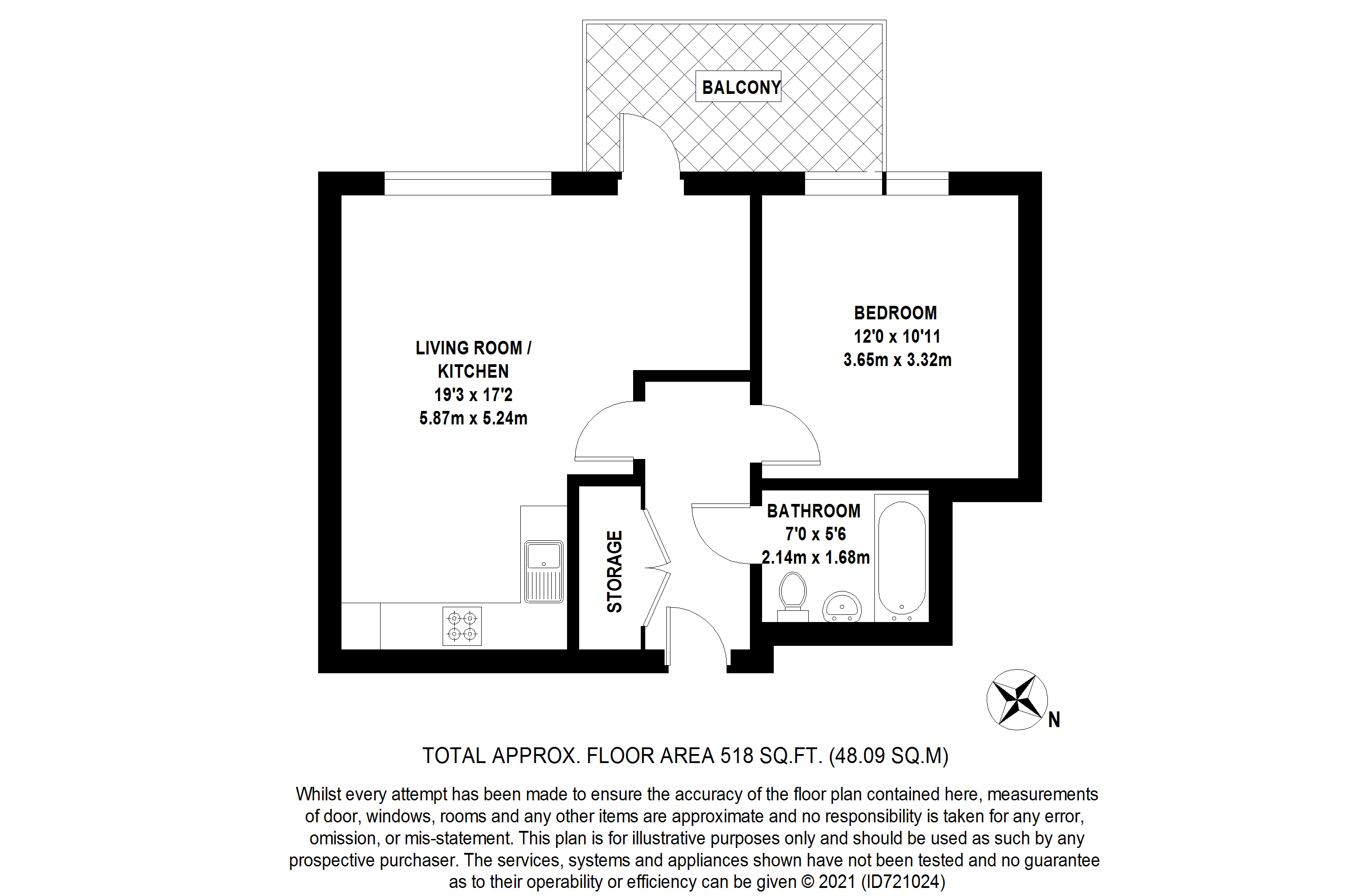 43 Samuelson House, Merrick Road, Southall floorplan
