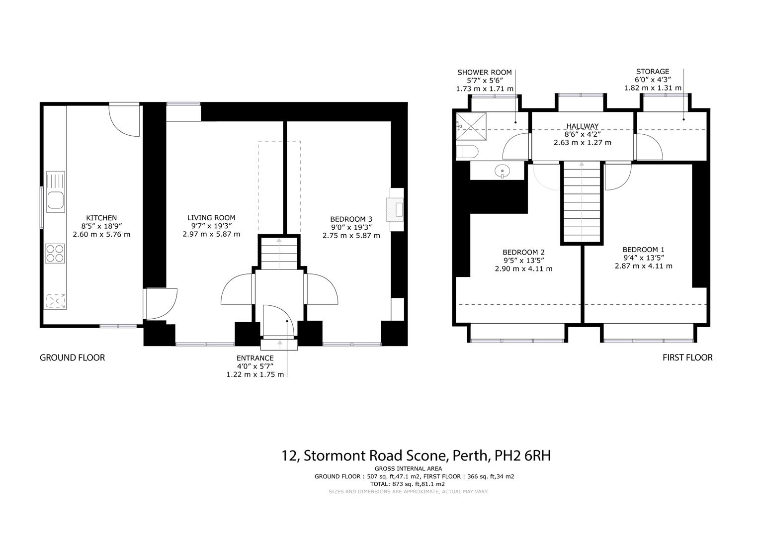 12, Stormont Road, Perth floorplan