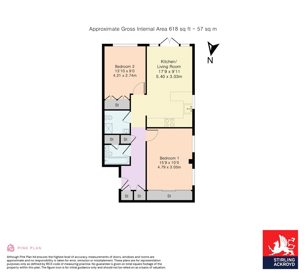 6 Heathview Court, 70, Parkside, Southfields floorplan