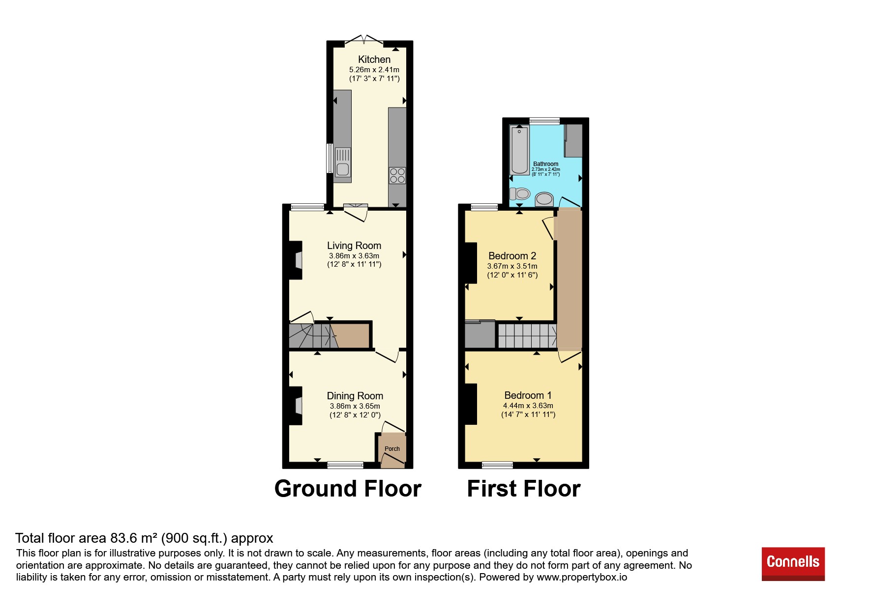 14, Oakley Street, Kettering floorplan