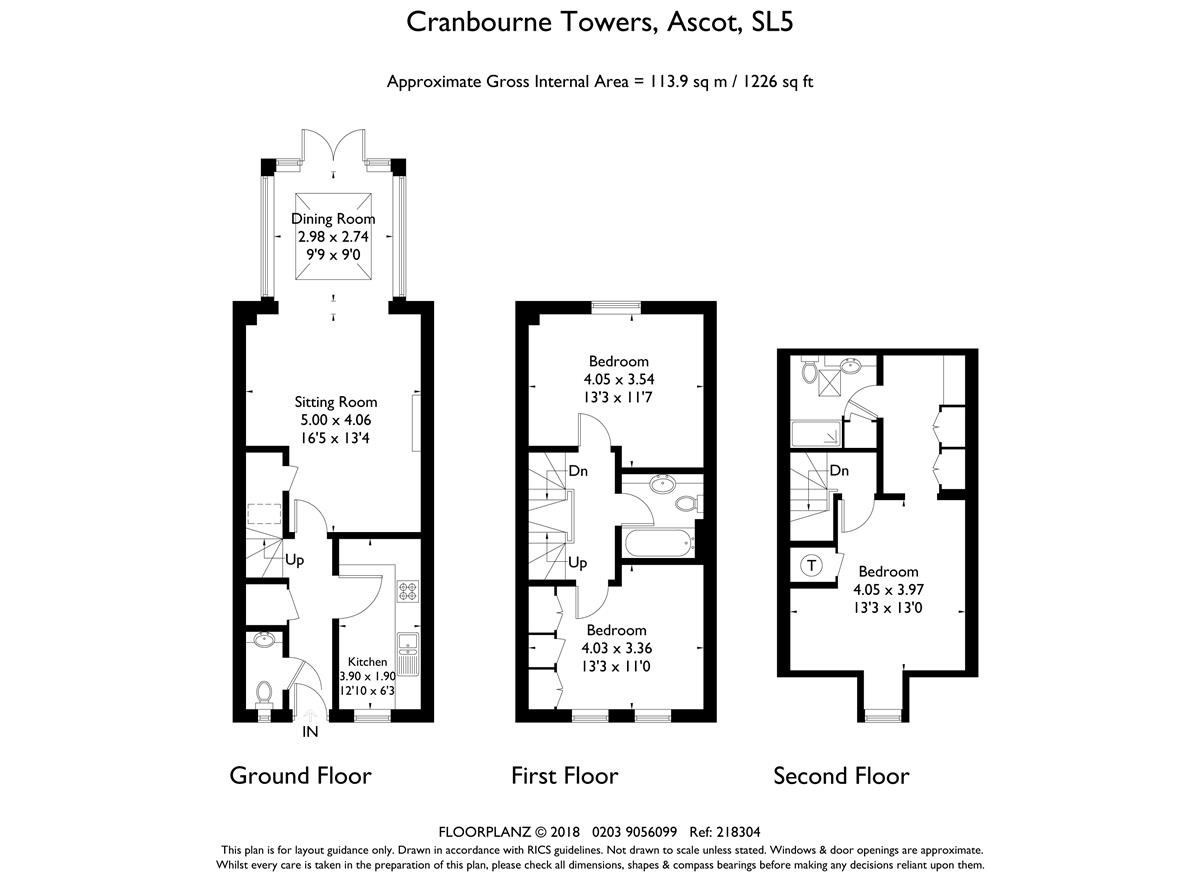 3 Bedrooms Terraced house for sale in Cranbourne Towers, Ascot SL5