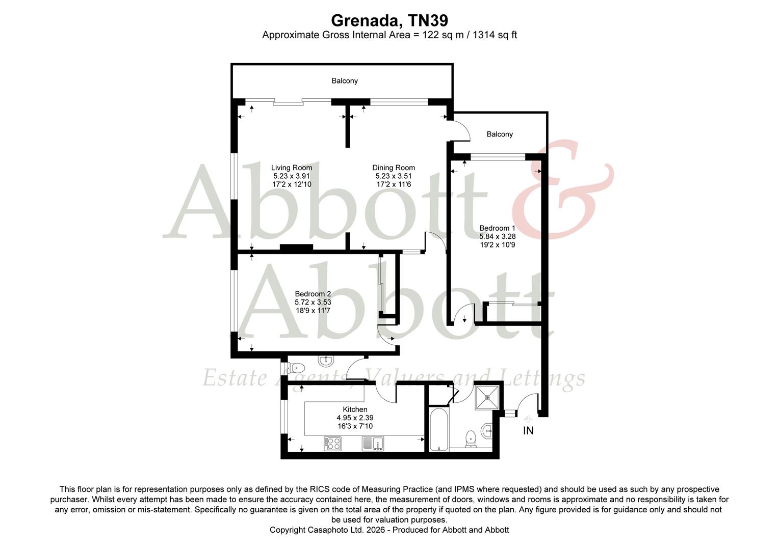 23 Grenada, West Parade, Bexhill-On-Sea floorplan