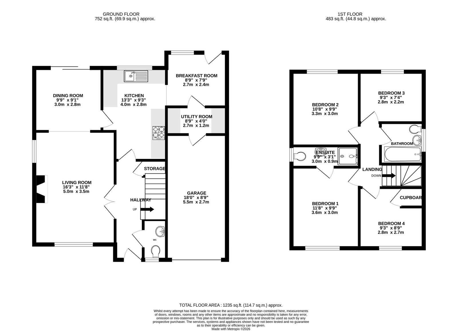 16, Fitzhardinge Way, Berkeley floorplan